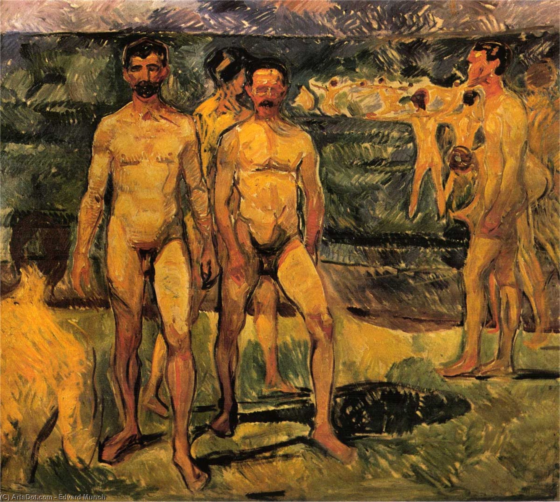 Edvard Munch - Men bathing