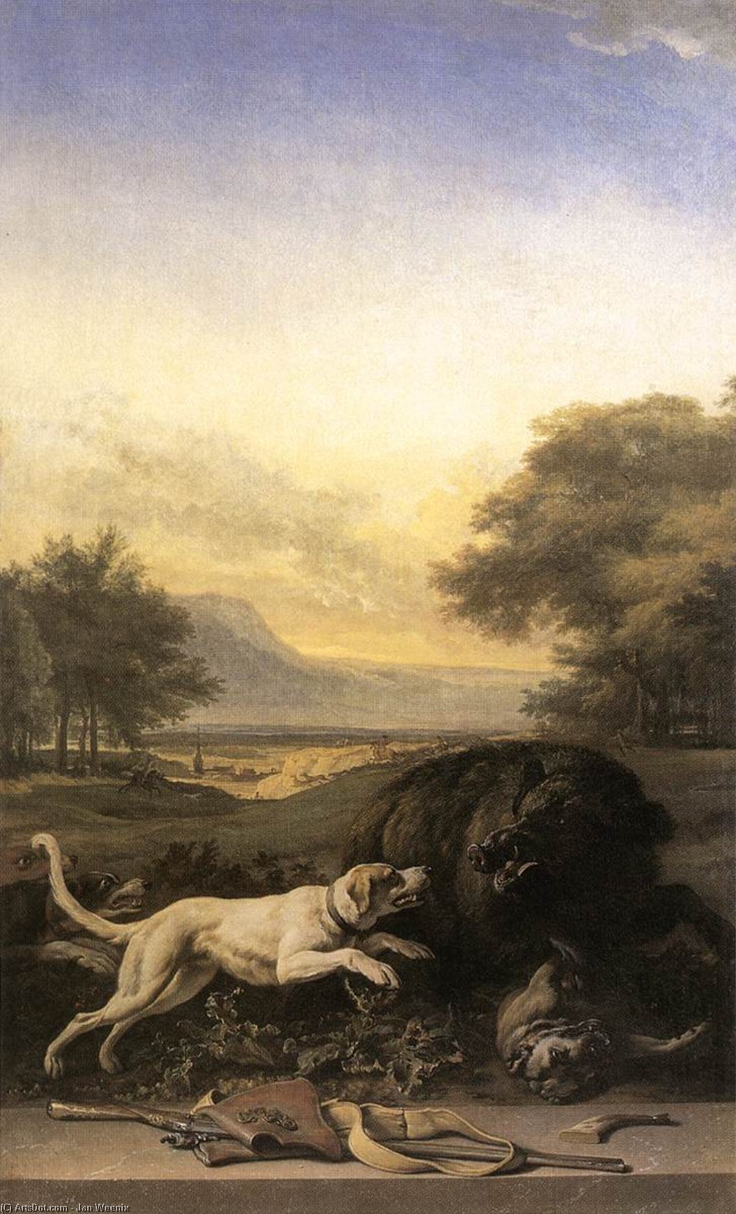 Jan Weenix - Boar Hunt