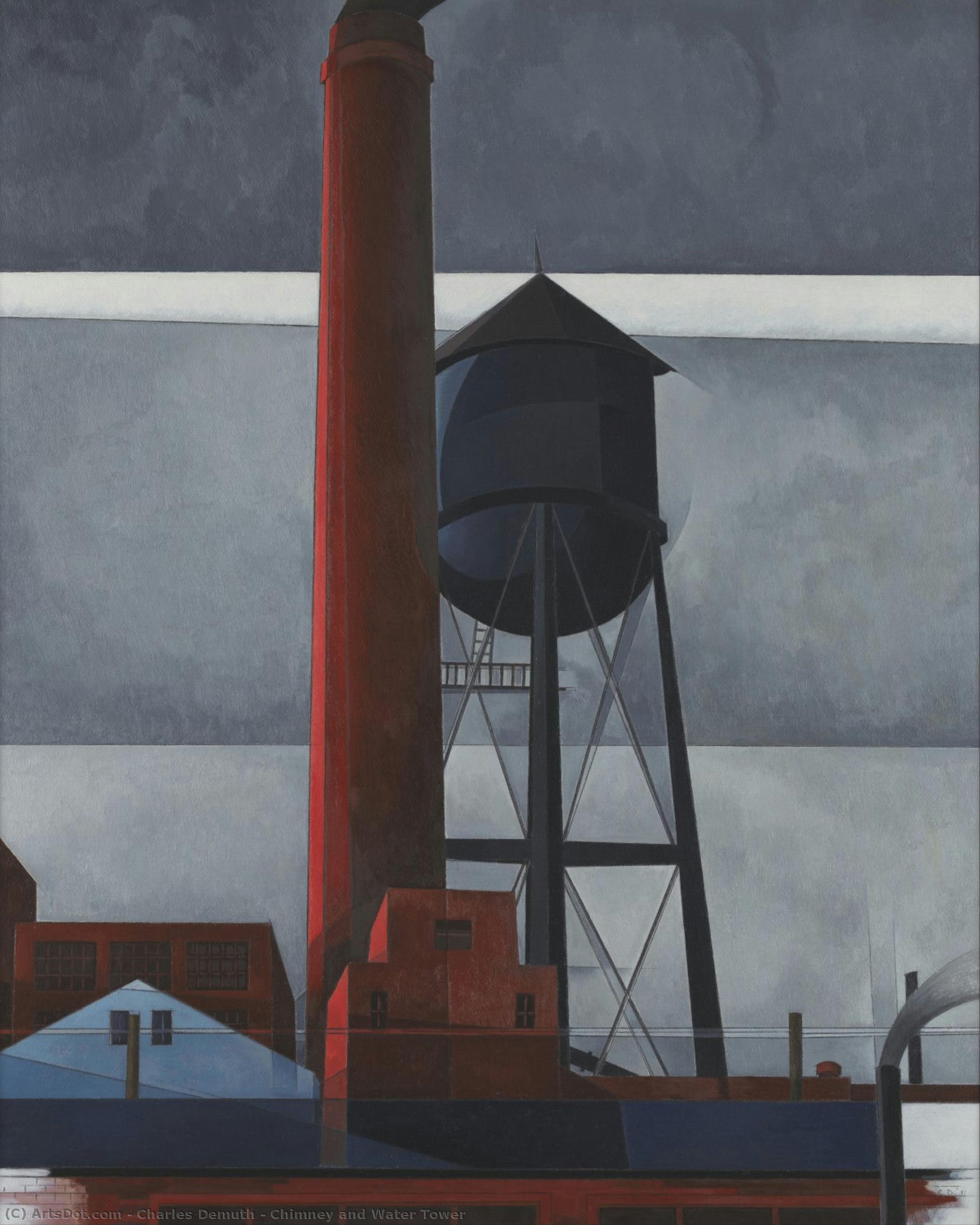 Charles Demuth - Chimney and Water Tower