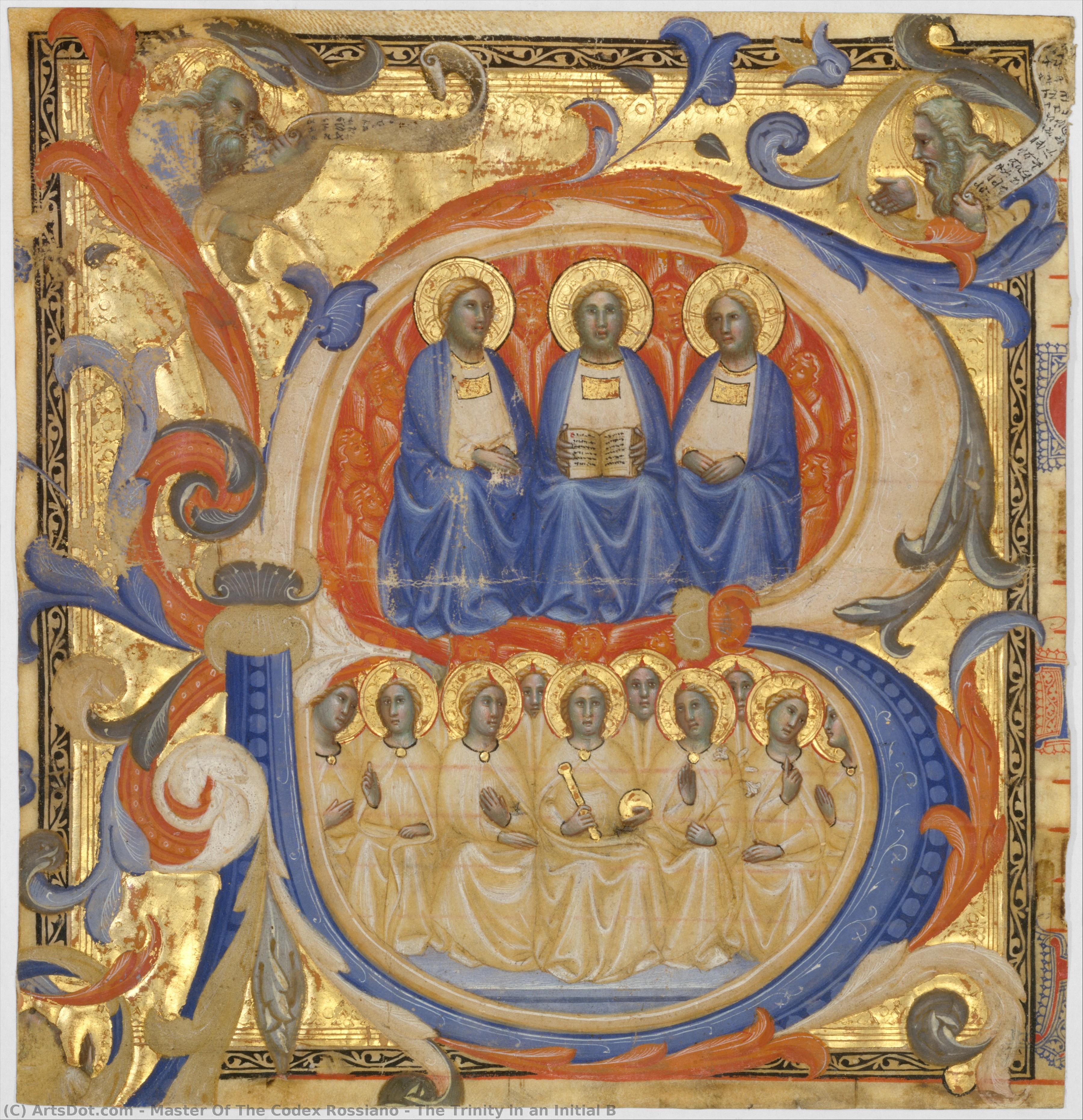 The Trinity In An Initial B — Master Of The Codex Rossiano