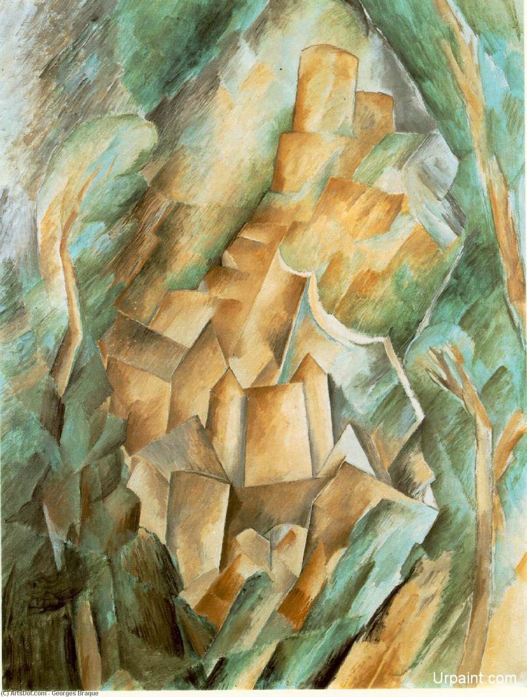 Georges Braque - Castle at La Roche Guyon
