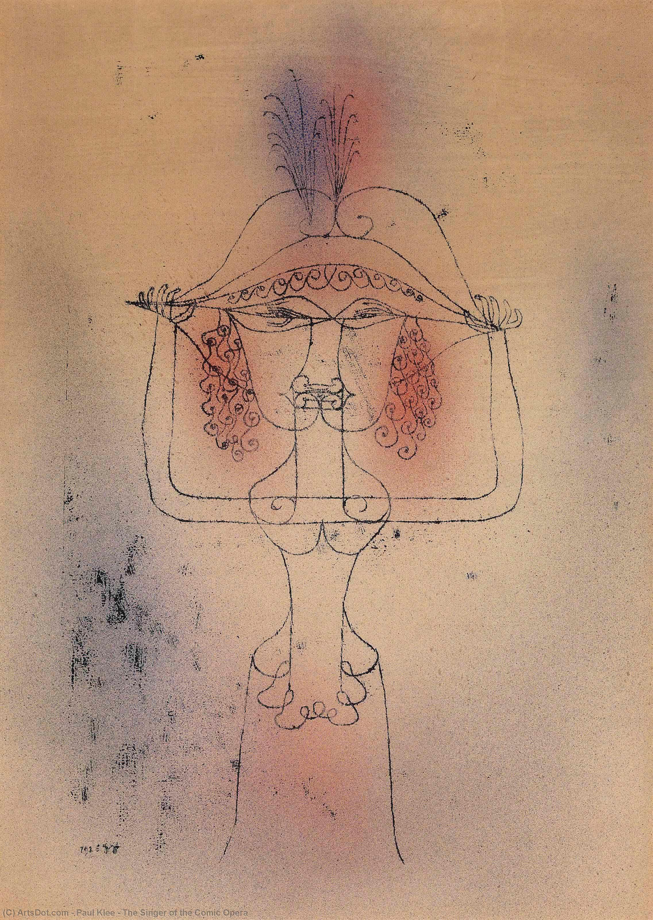 Der Sänger Der Comic Oper — Paul Klee