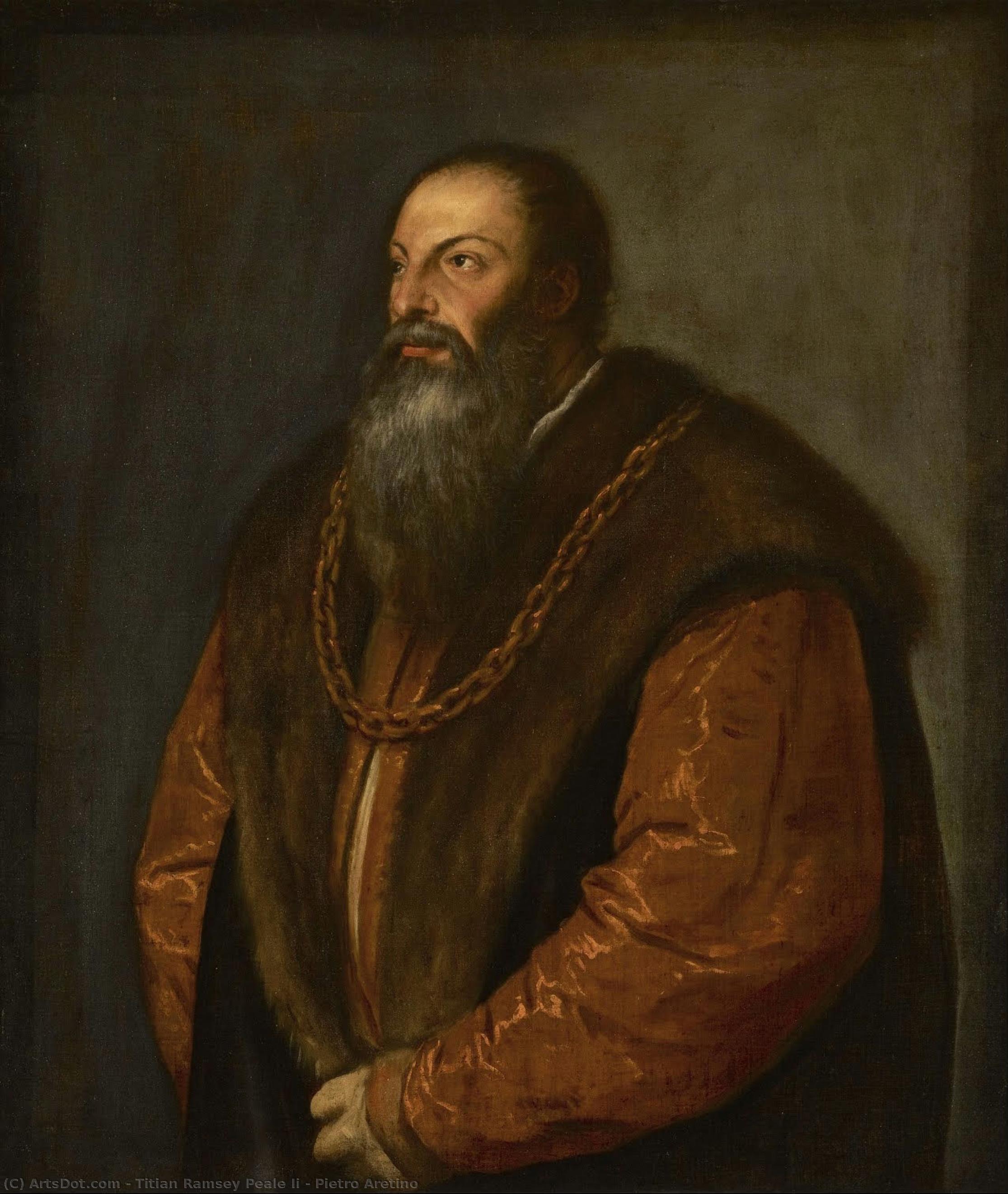 Pietro Aretino — Titian Ramsay Peale Ii