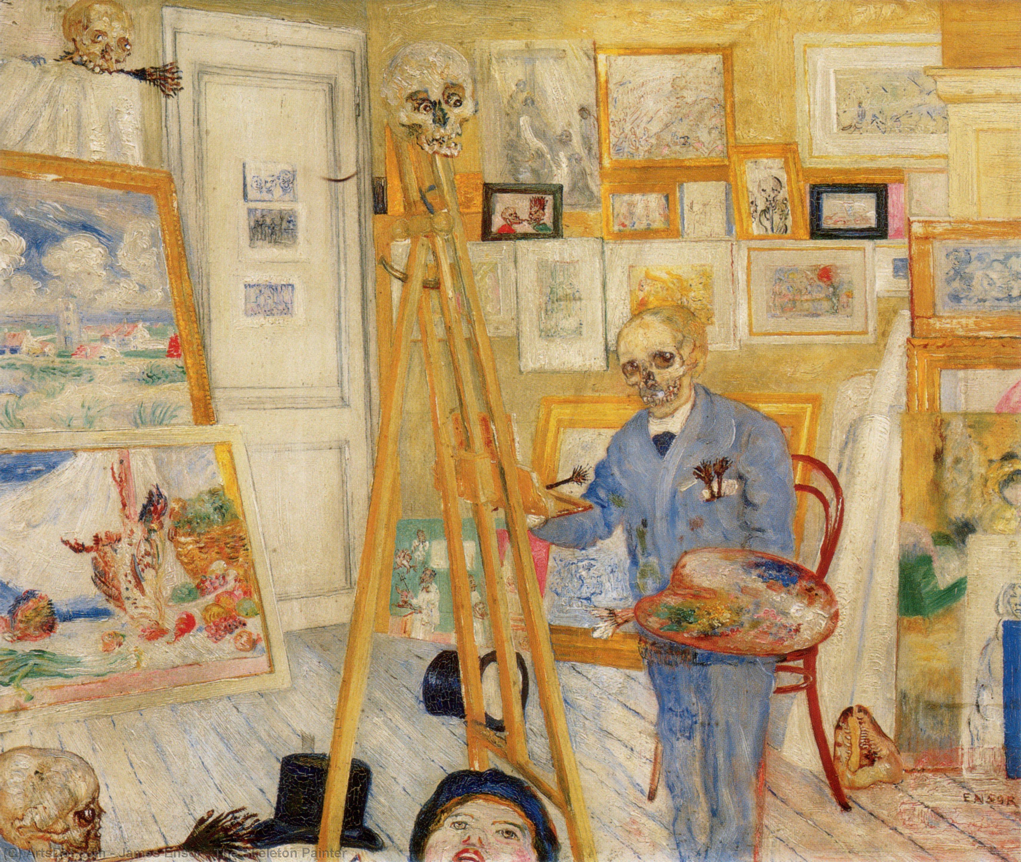 Јемас Енсор - The Skeleton Painter