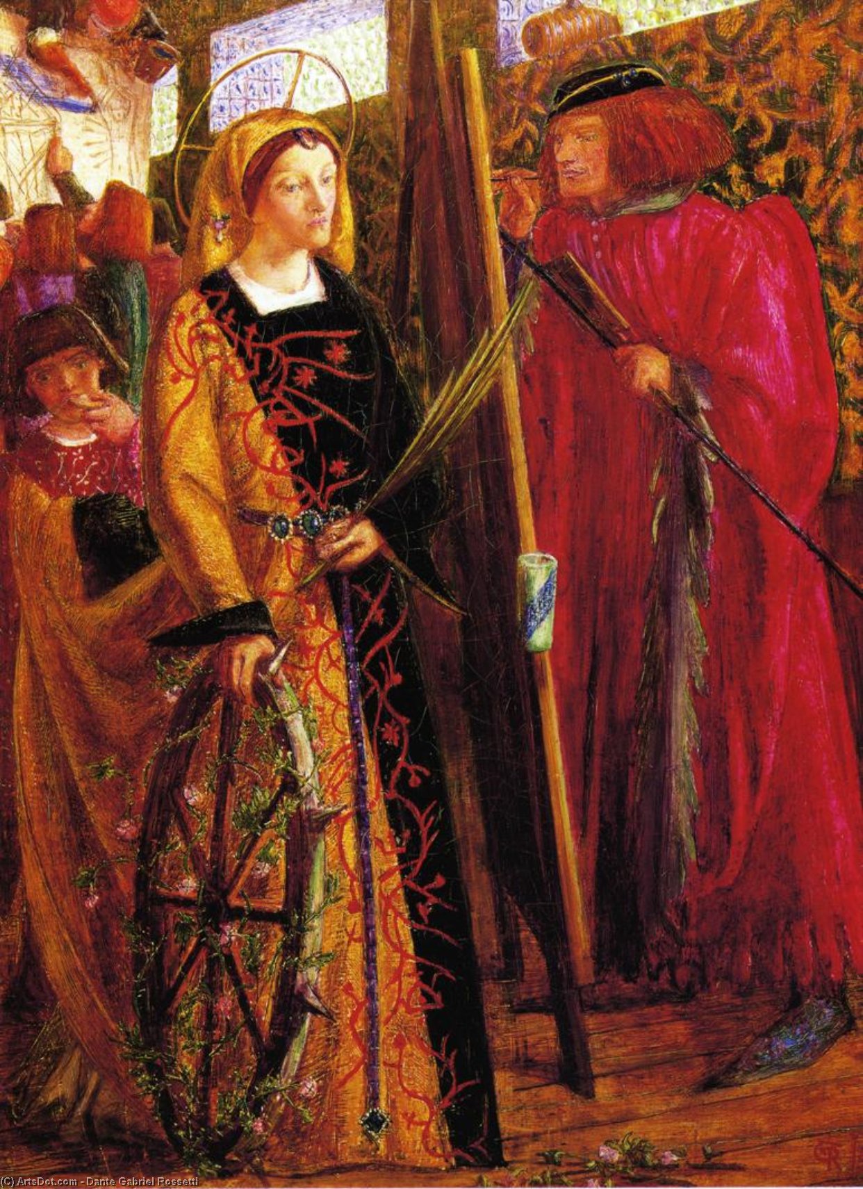 Azize Catherine — Dante Gabriel Rossetti