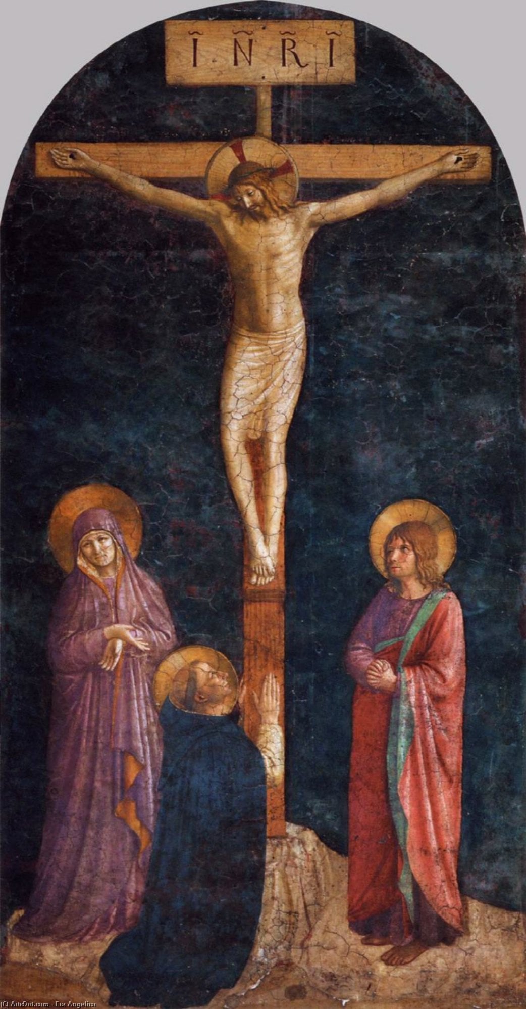 Crucifixion Cu St Dominic — Fra Angelico