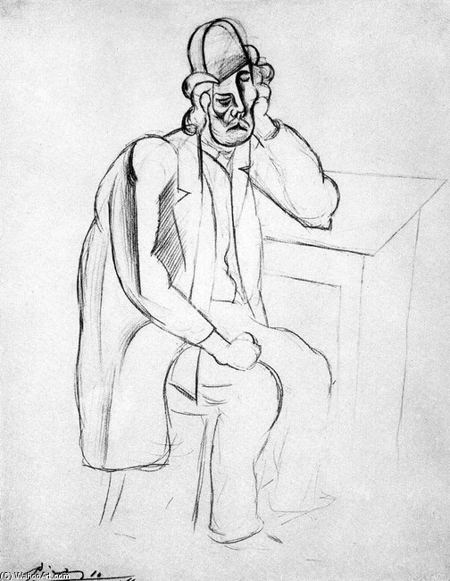Mann Mit Einer Melonenmütze — Pablo Picasso
