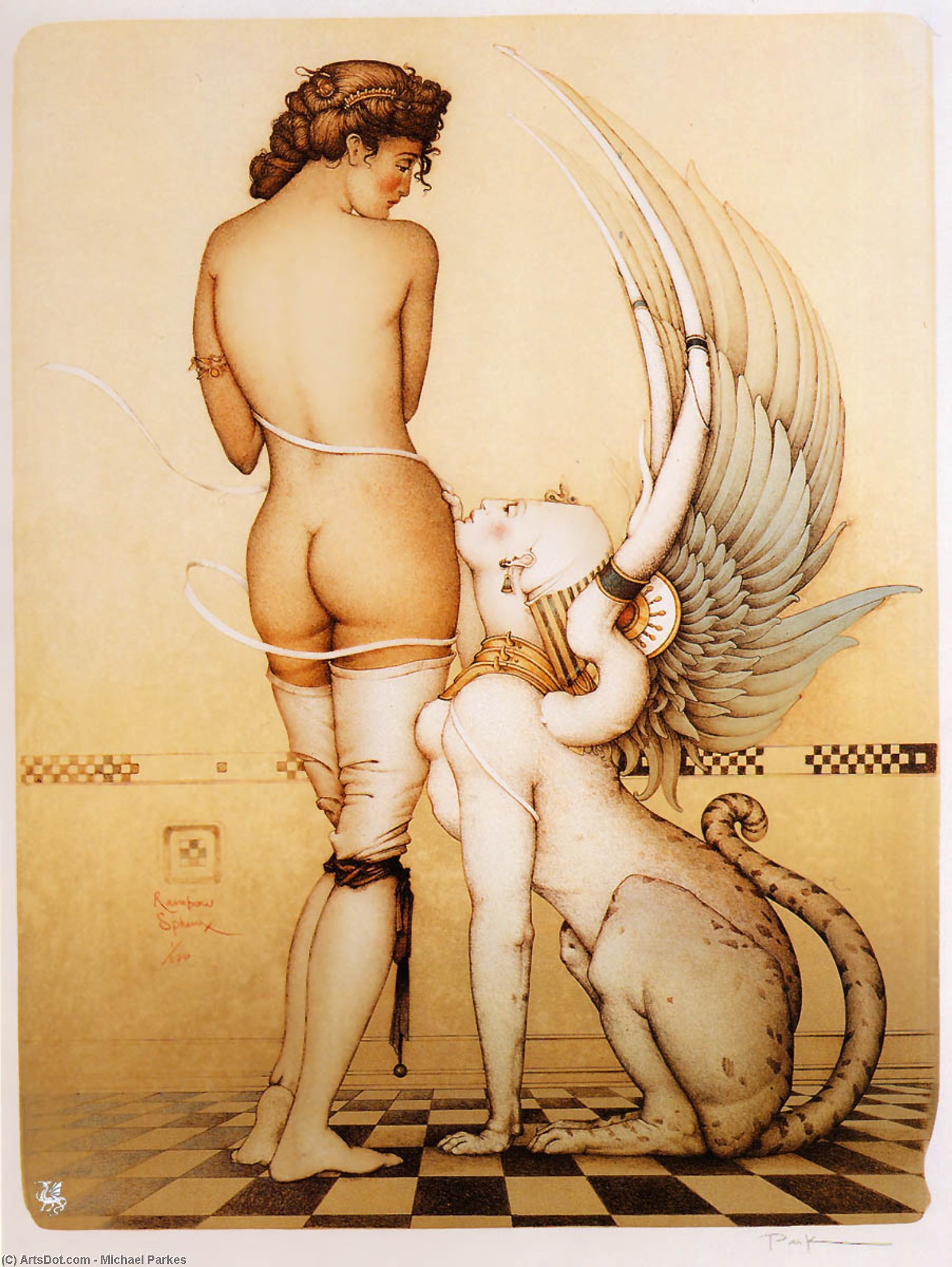 Rainbow Sphinx — Michael Parkes