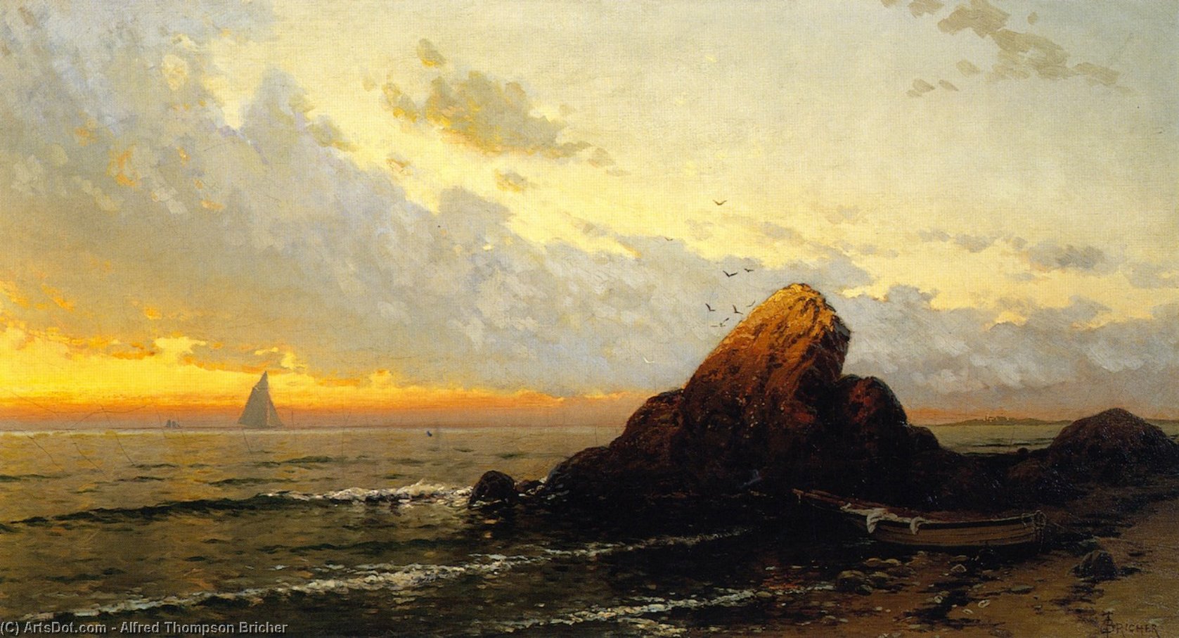 Seascape: Sunset — Alfred Thompson Bricher
