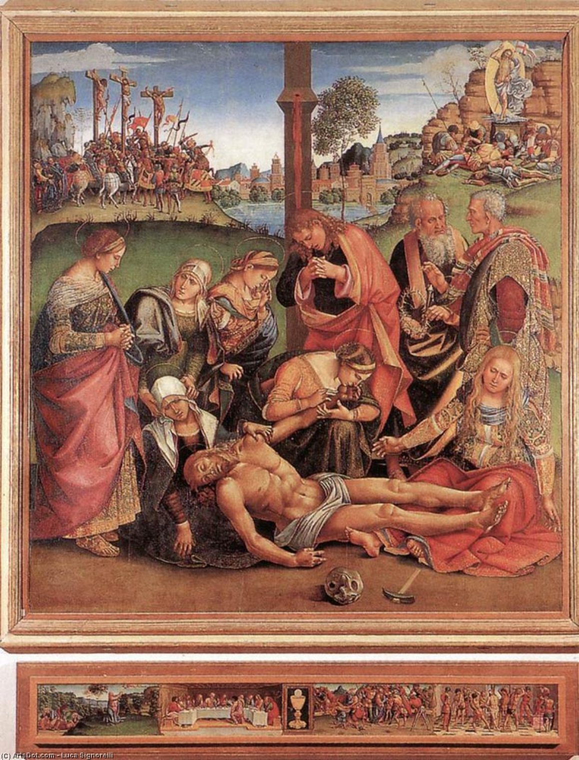 Лamentation Over The Dead Christ (with Predella) — Лука Синьорелли