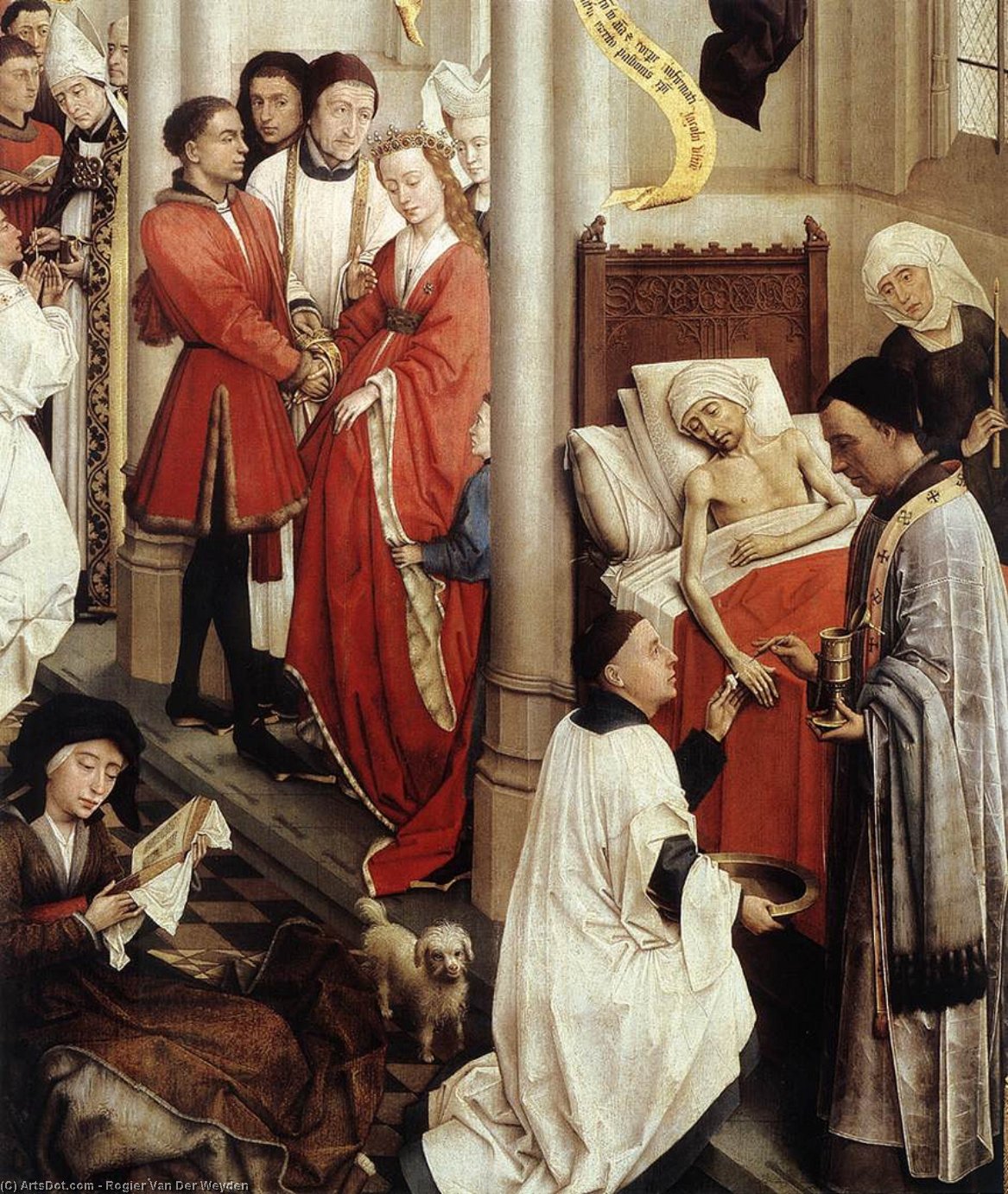 Seven Sacraments Altarpiece (detail) — Rogier Van Der Weyden