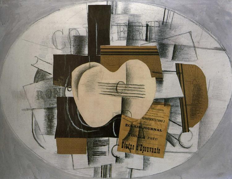 Chitarra ''program Statue D'epouvante'' — Georges Braque