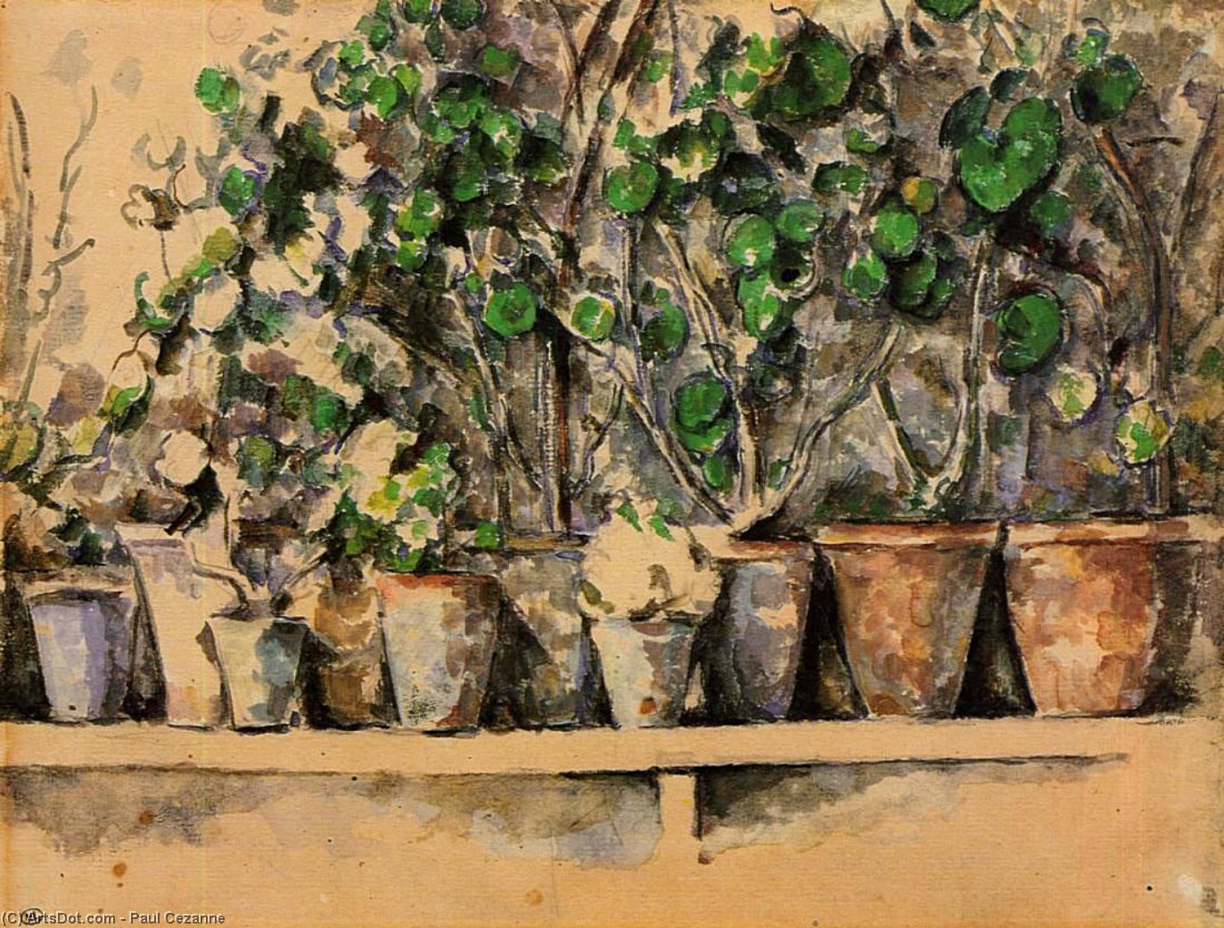 Maceteros — Paul Cézanne