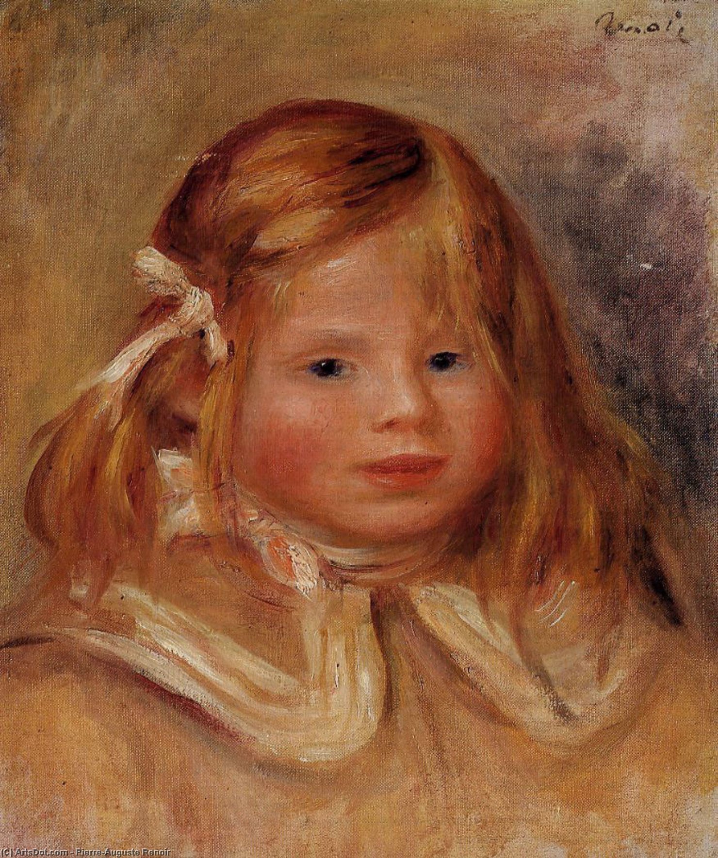 Pierre-Auguste Renoir - Coco in a Red Ribbon