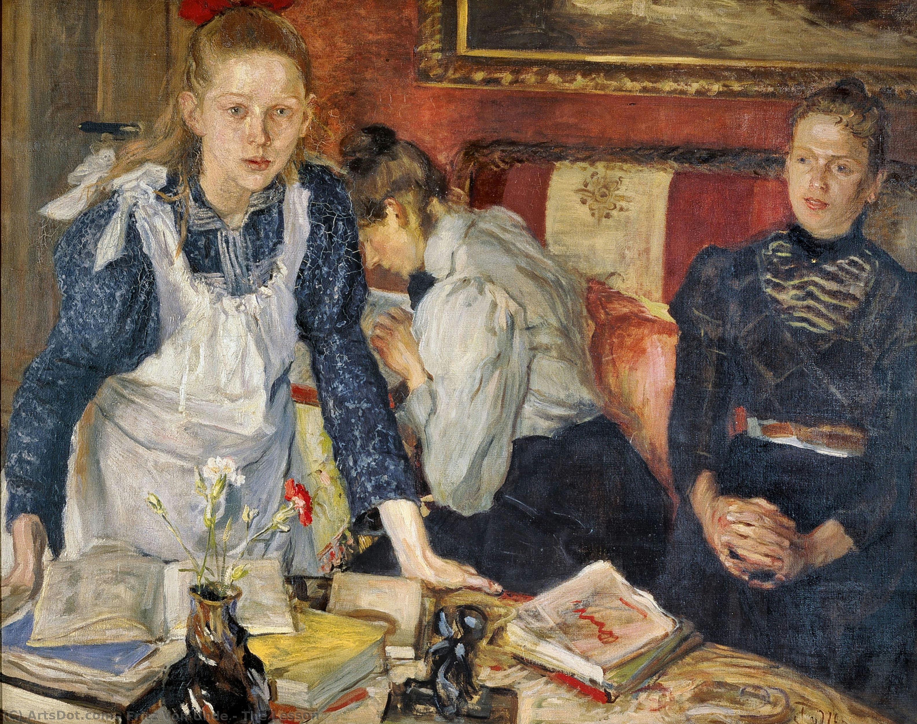 Fritz von Uhde - The Lesson