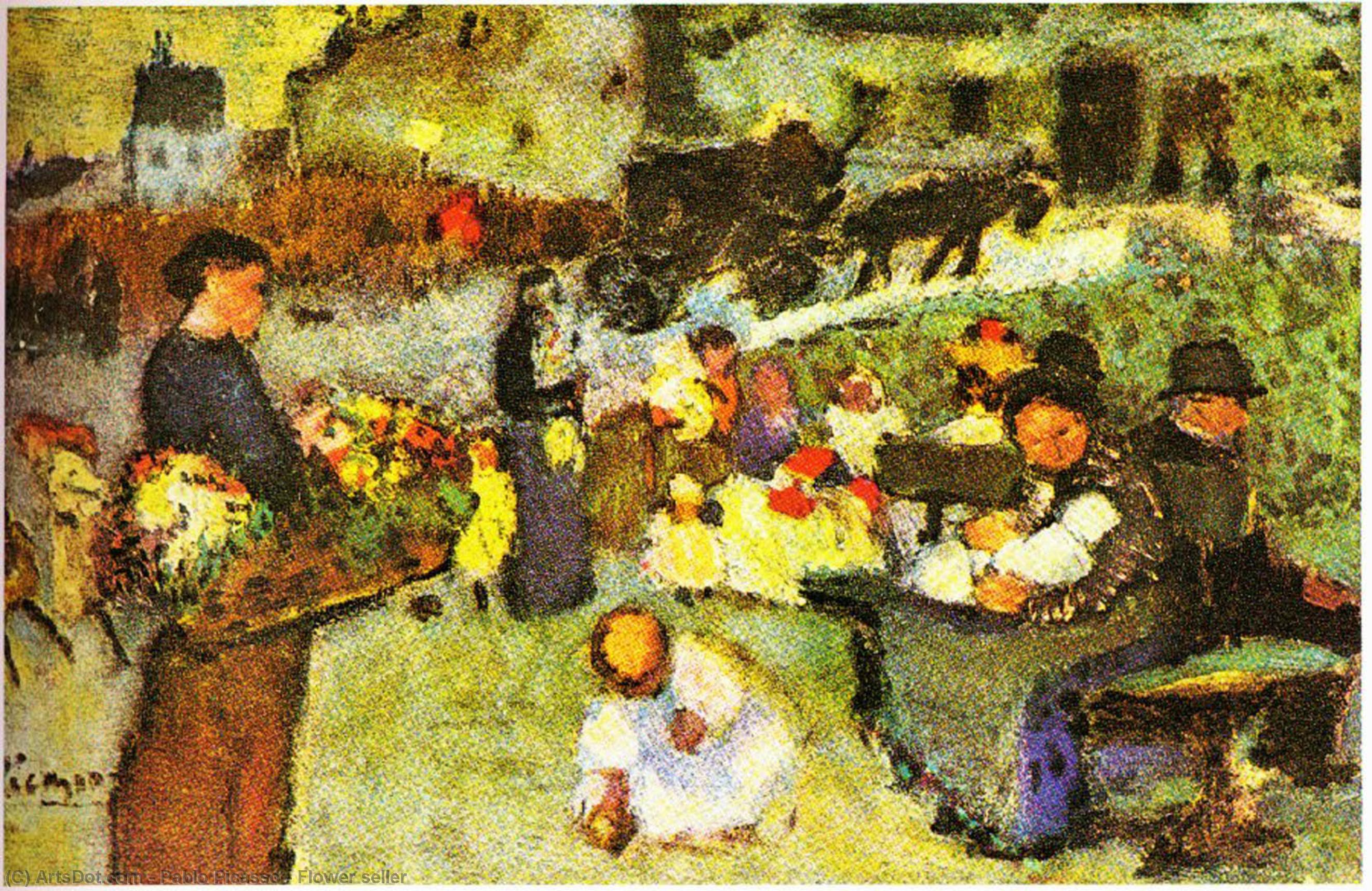 بابلو بيكاسو - Flower seller