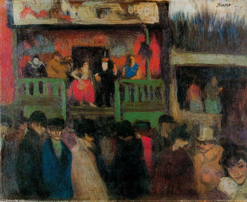 Pablo Picasso - Barraca de feria, Montmartre