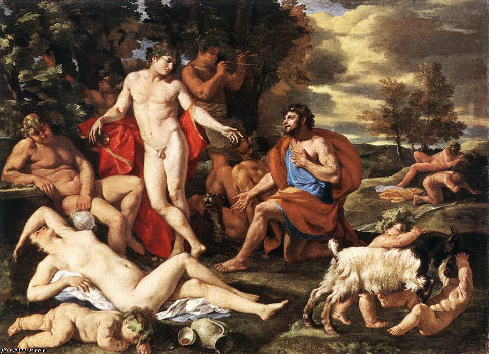Midas And Bacchus — Nicolas Poussin