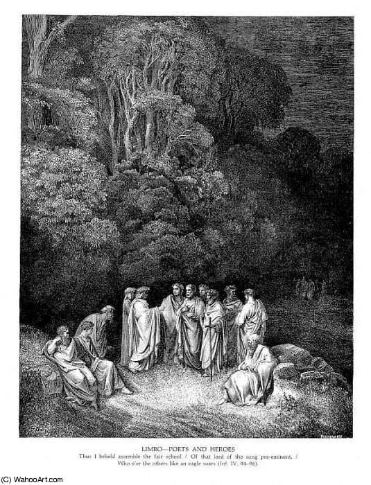 Gustav Dore - Limbo Poeata i Heroji