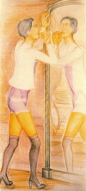 Roberte Devant Le Miroir — Balthus