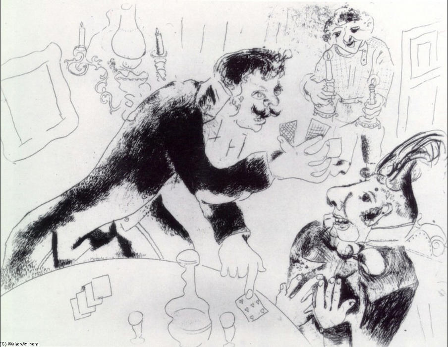 Nozdryov E Tchitchikov — Marc Chagall