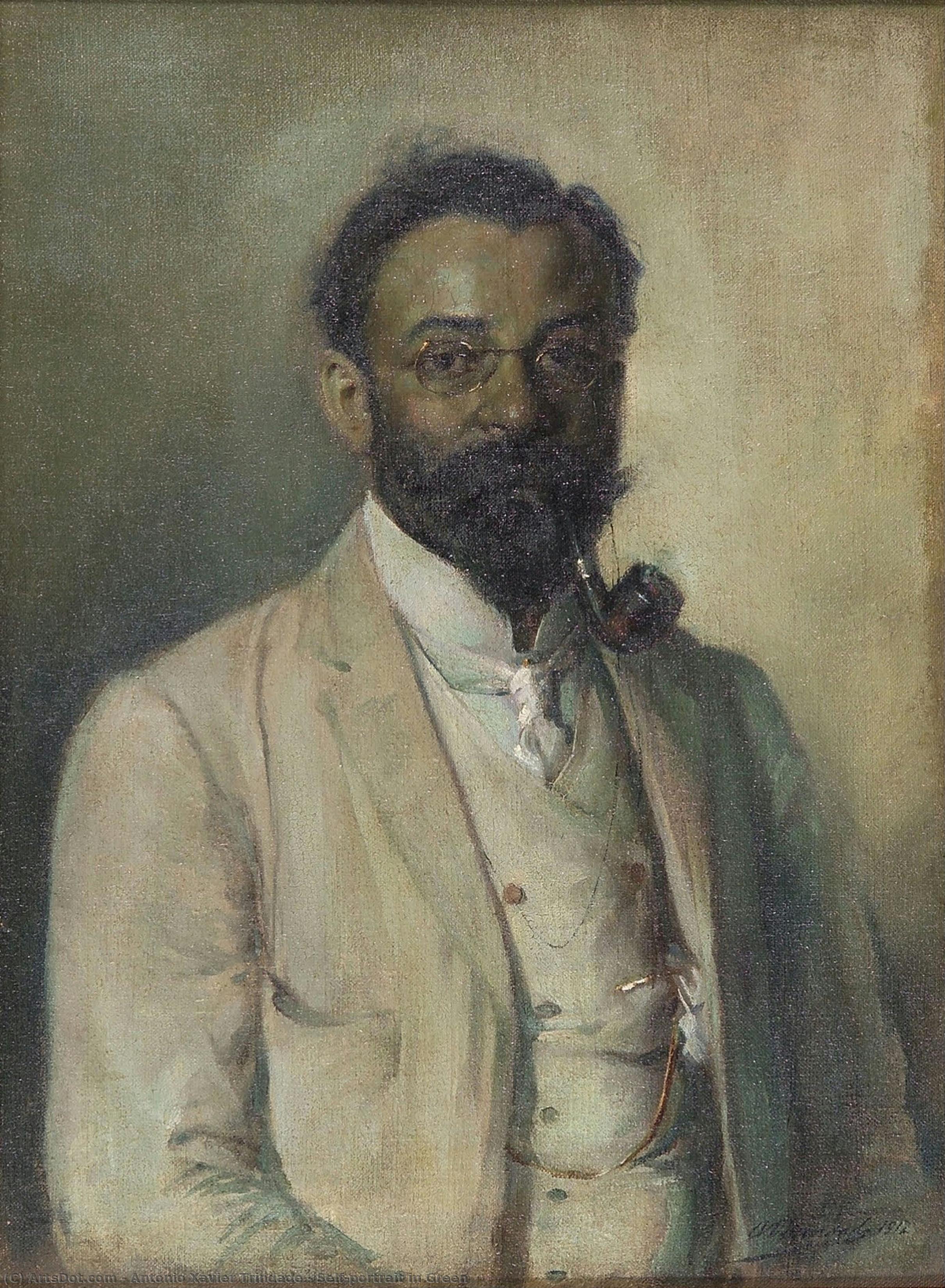 Selvportrett I Grønn — António Xavier Trindade