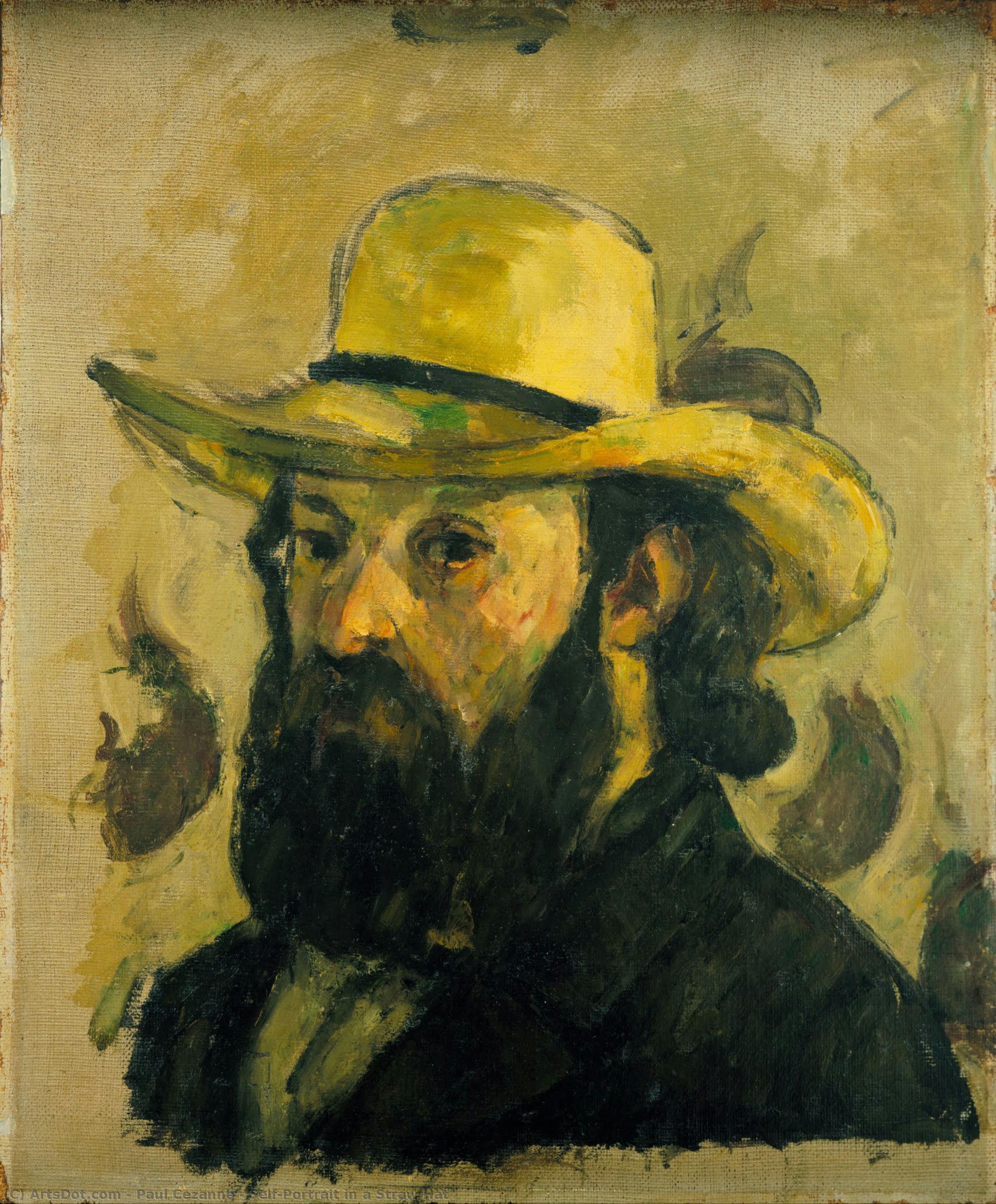 Selvportrett I Hatt — Paul Cézanne