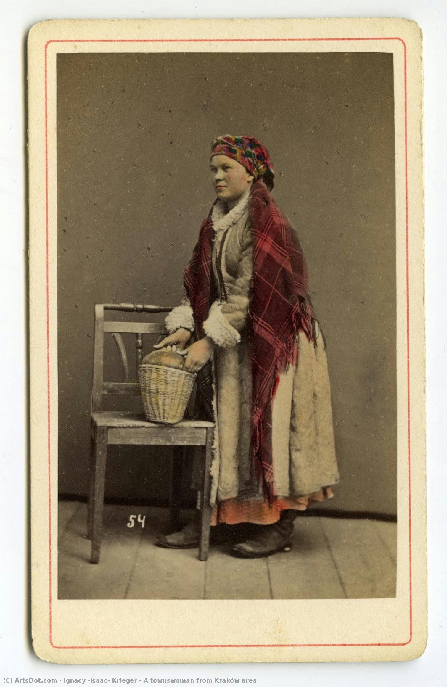 A Townswoman From Kraków Area — Ignacy (isaac) Krieger