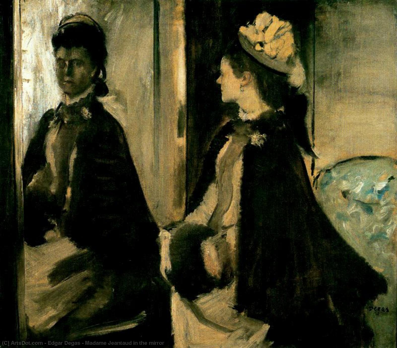 Мадам Жантод У Дзеркалі — Hilaire-germain-edgar Degas