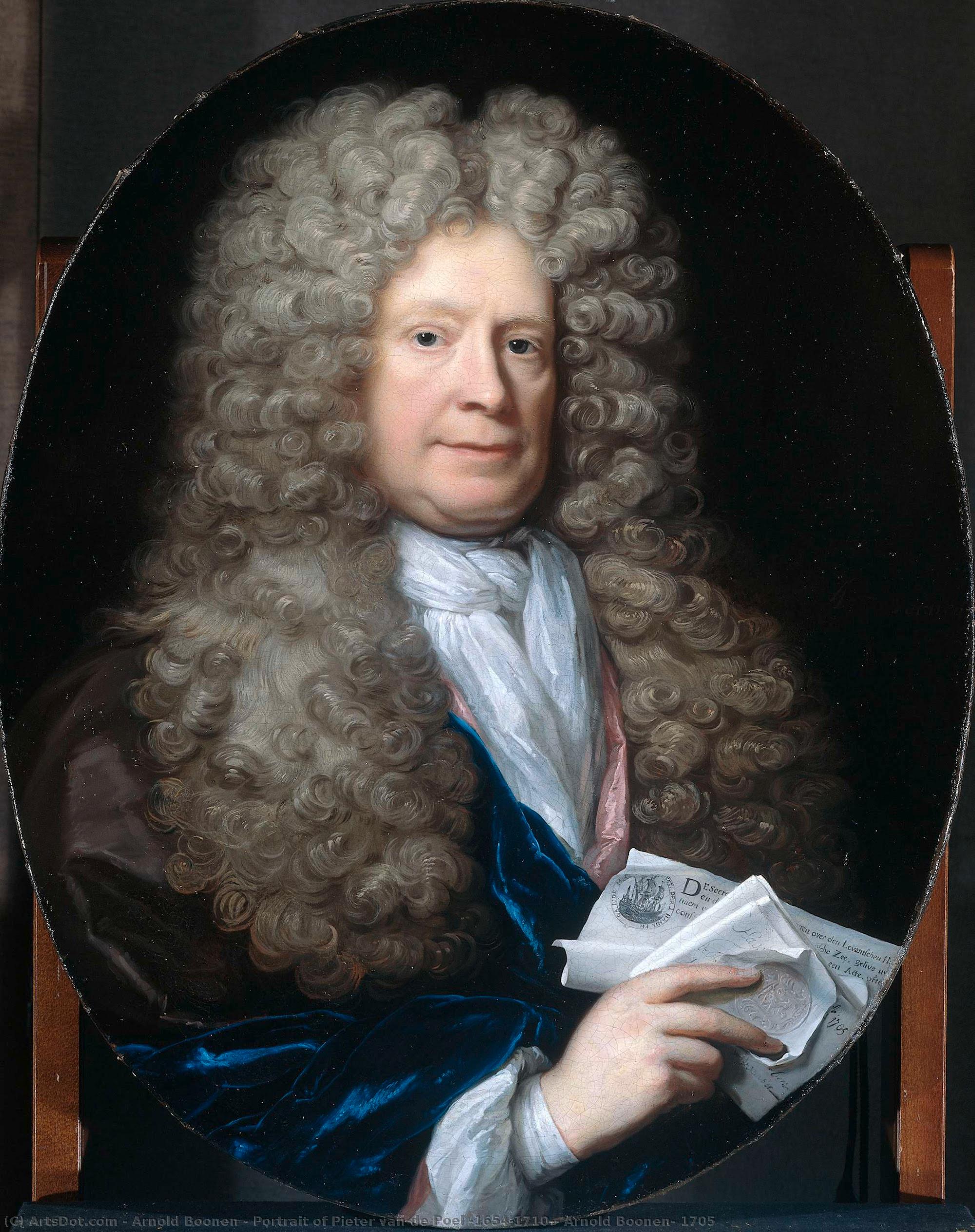 Ritratto Di Pieter Van De Poel (1654-1710) — Arnold Boonen