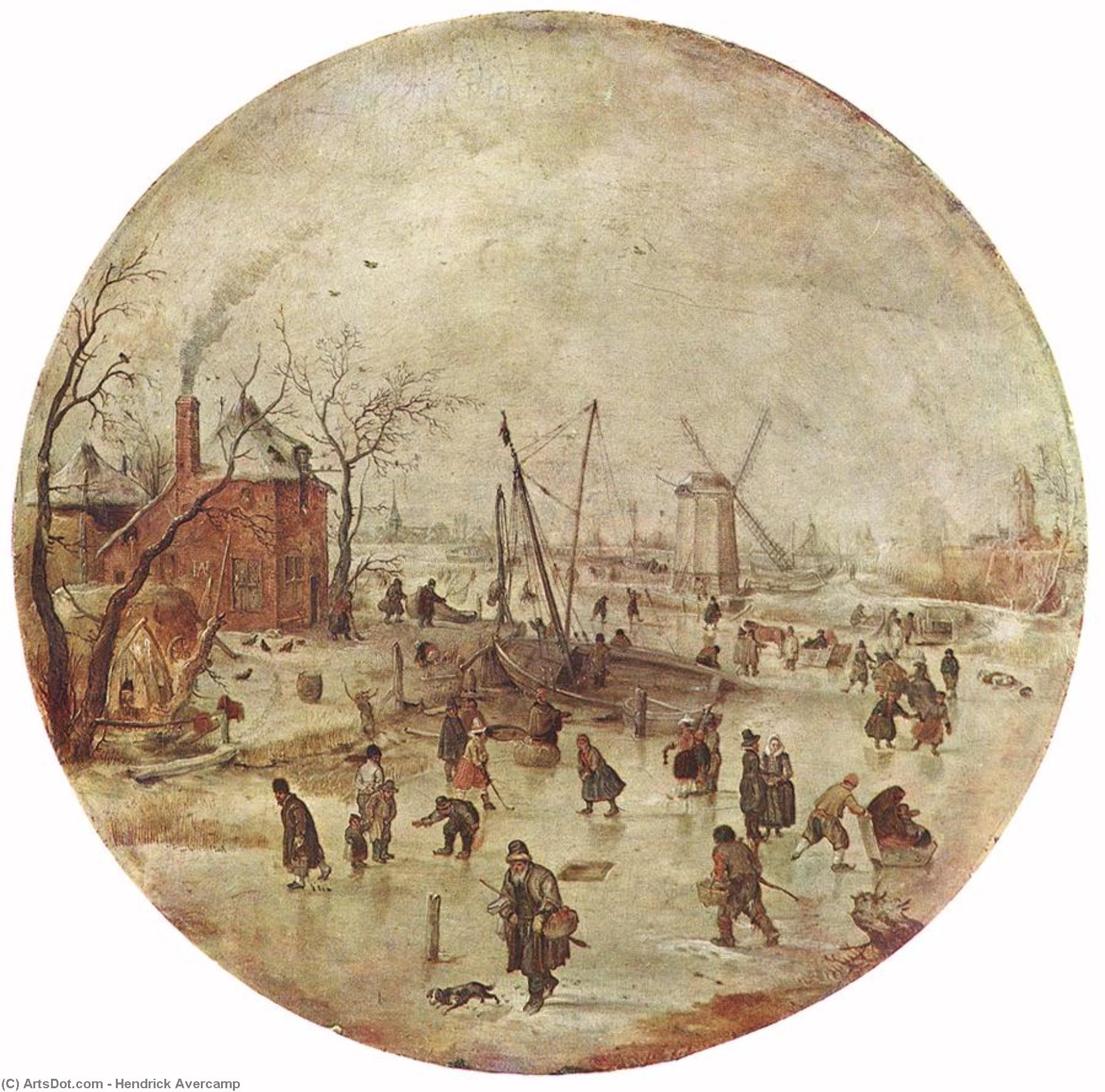 Hendrik Avercamp - Winter Landscape with Skaters