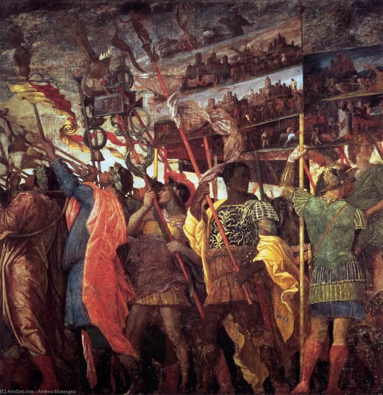 Les Triomphes De César : Les Trompettes — Andrea Mantegna