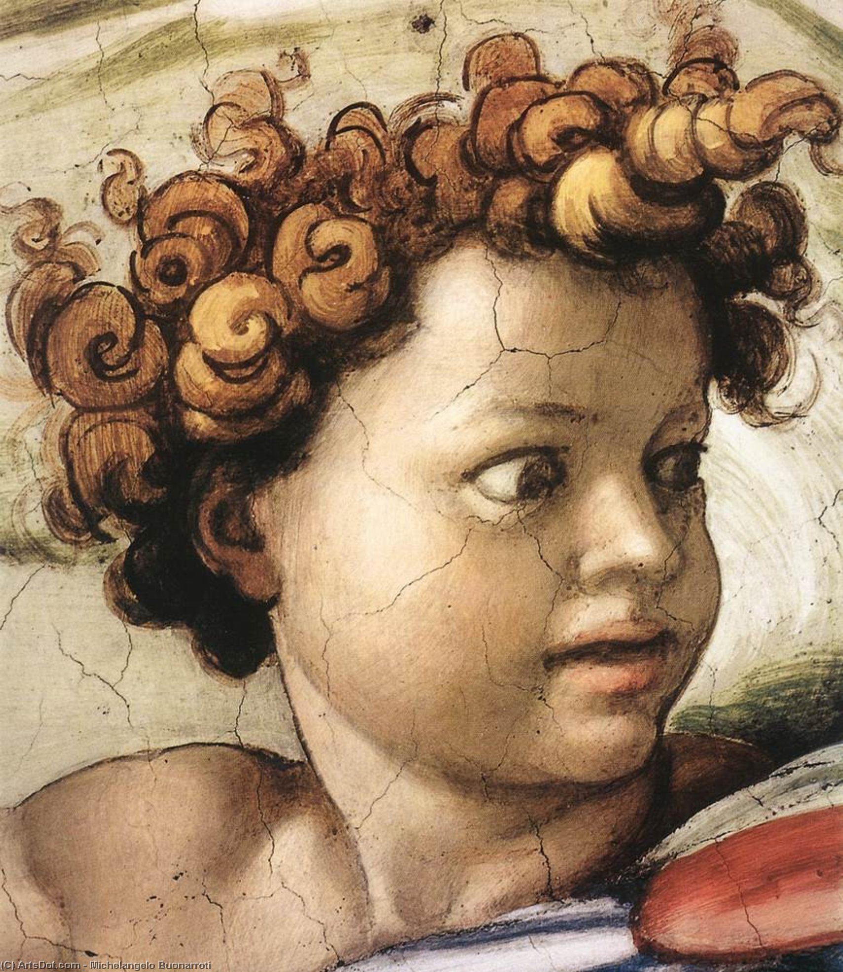 Michelangelo Buonarroti - Isaia (dettaglio)