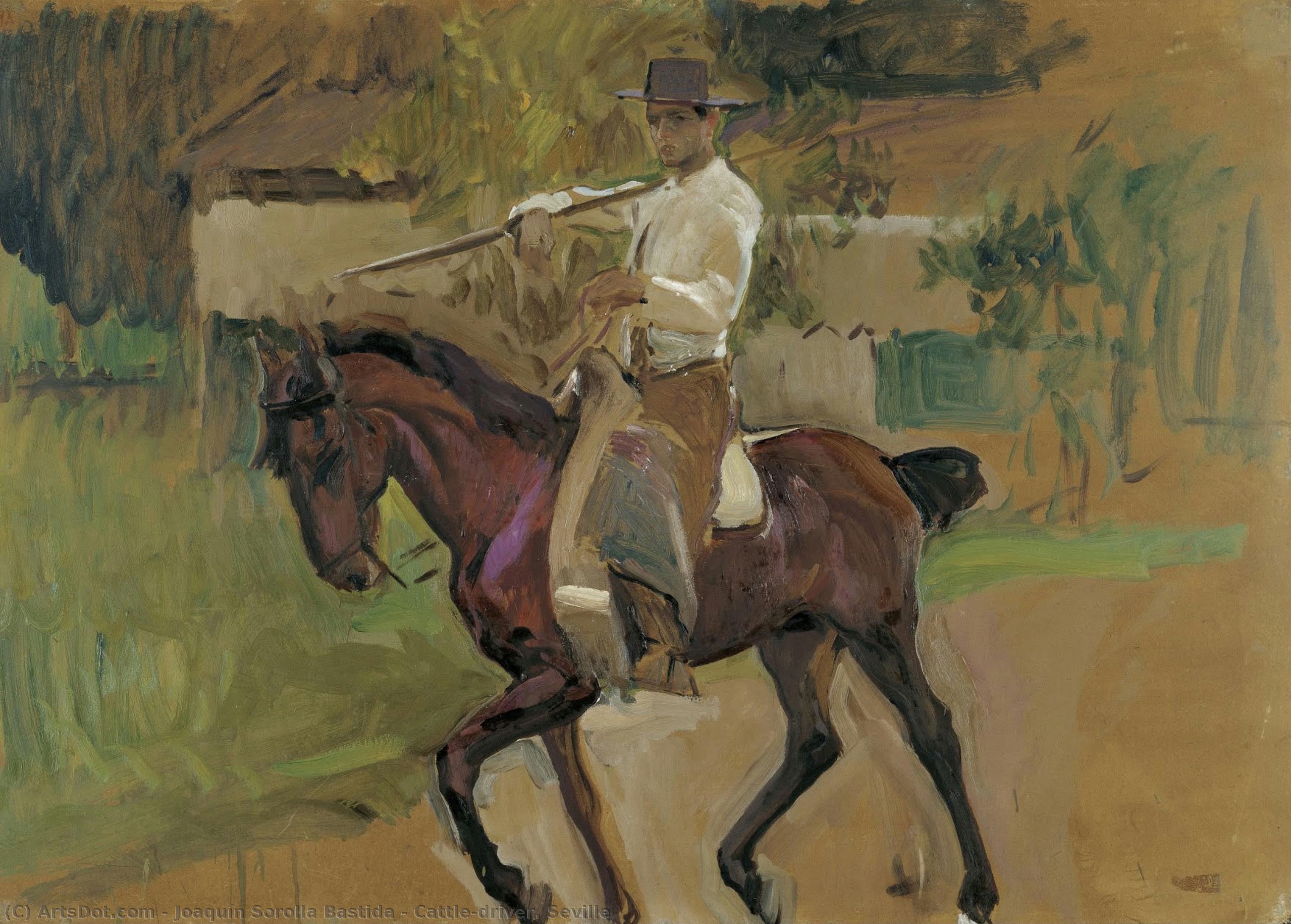 Cattle-driver. Seville — Хоакін Соролла