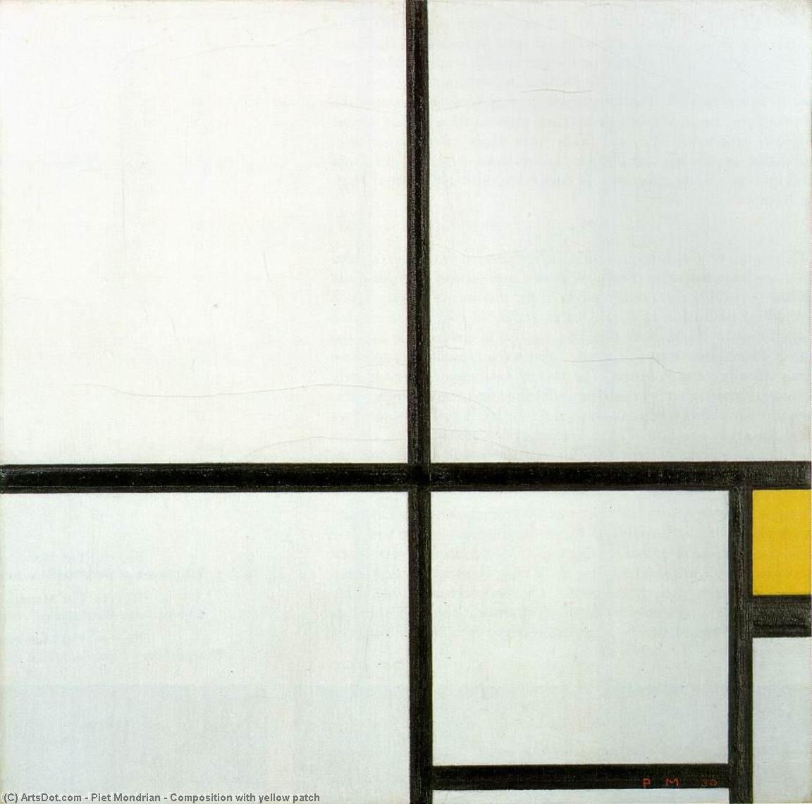 Composition Avec Patch Jaune — Piet Mondrian