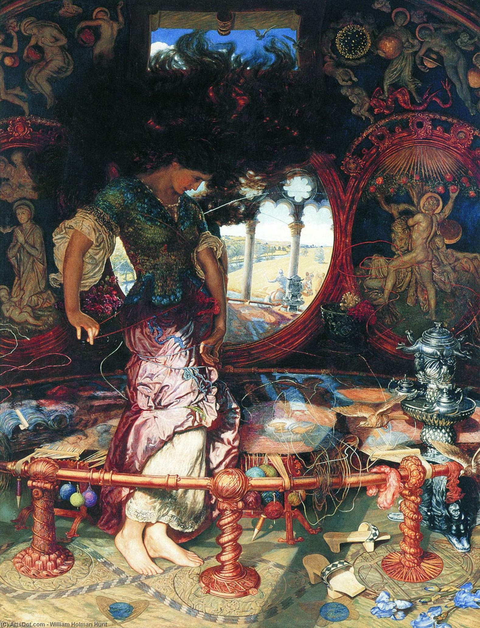 La Dame De Shalott — William Holman Hunt