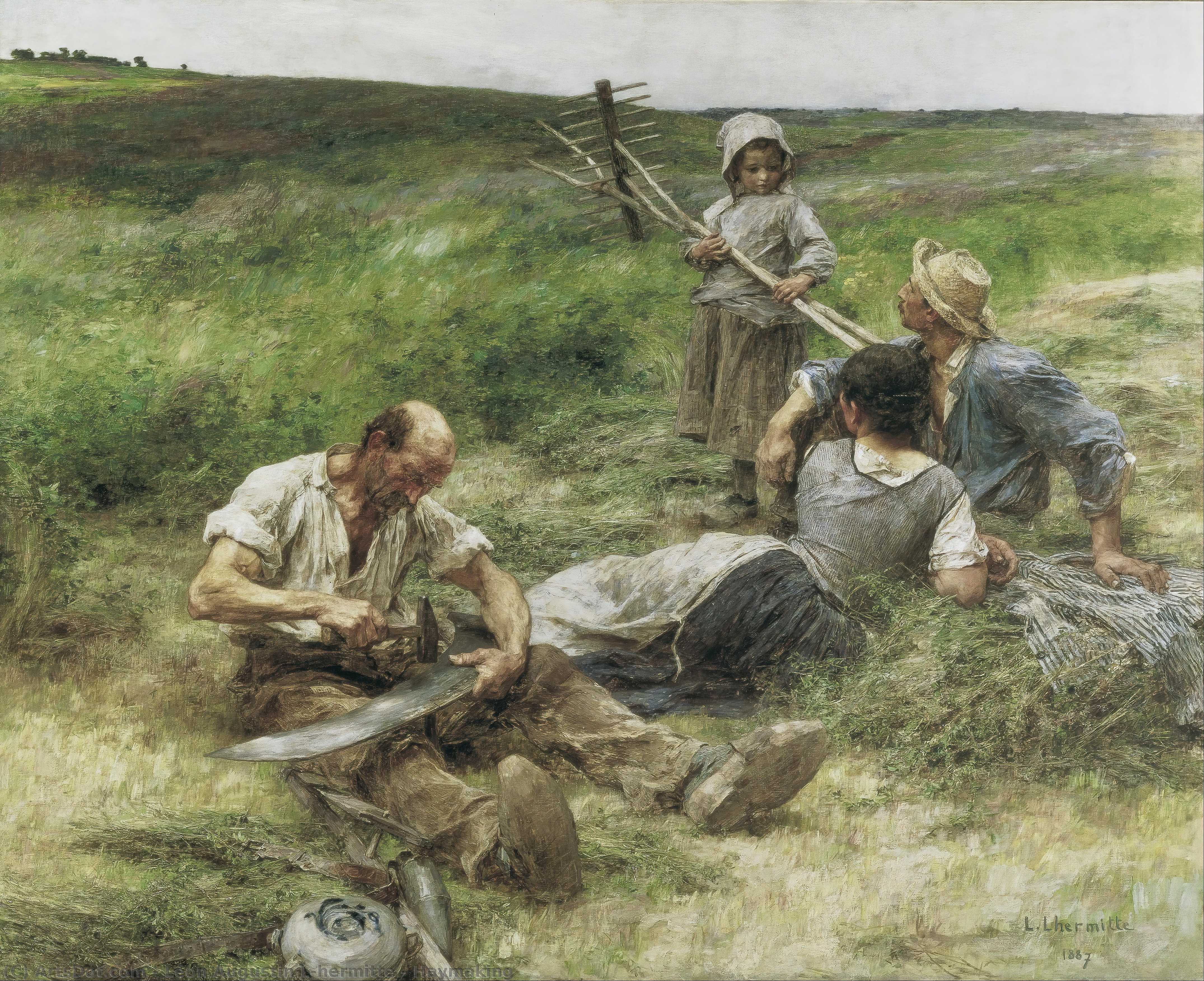 léon augustin l'hermitte - Haymaking