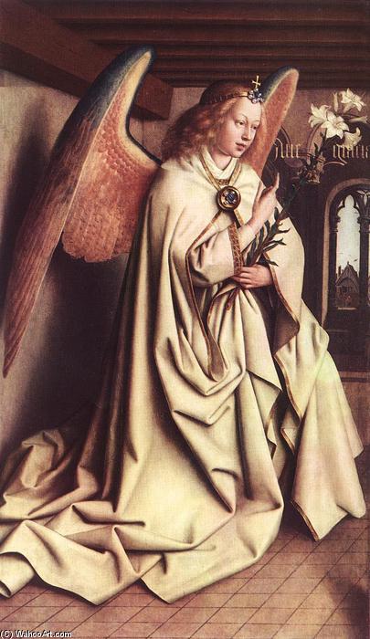 The Ghent Altarpiece: Angel Of The Annunciation — იან ვან ეიკი