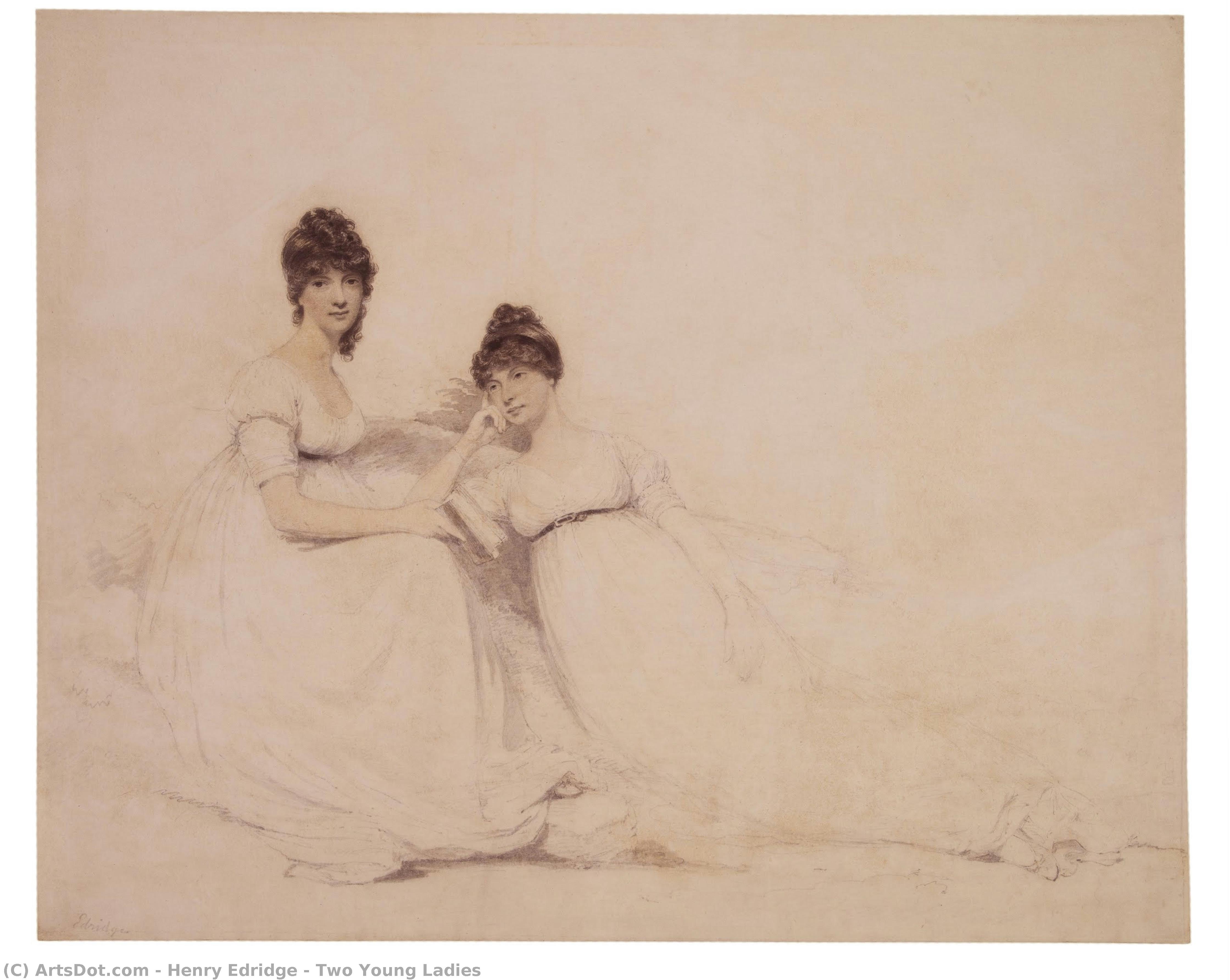 Henry Edridge - Two Young Ladies