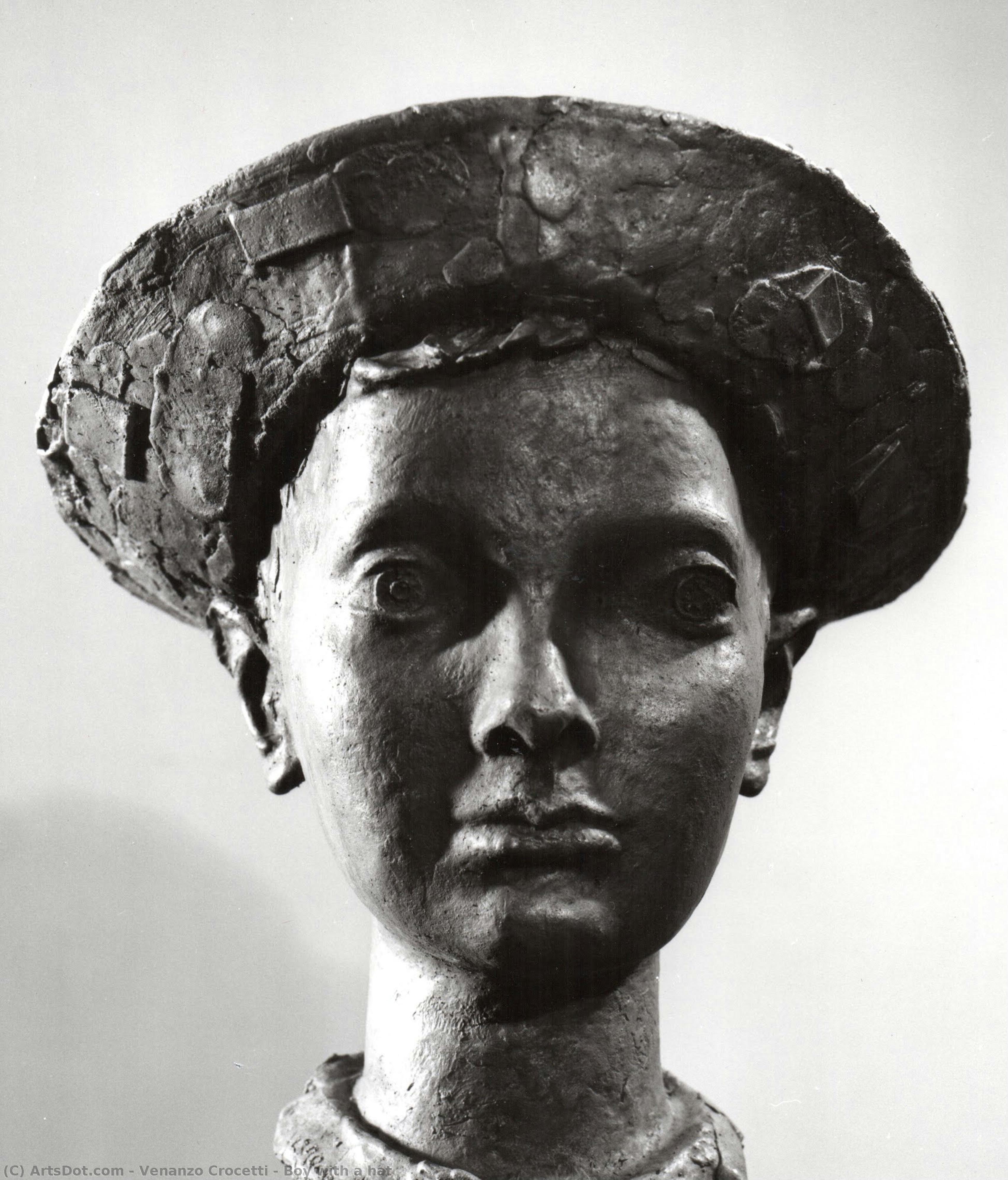 वेनान्ज़ो क्रोसेटी - Boy with a hat