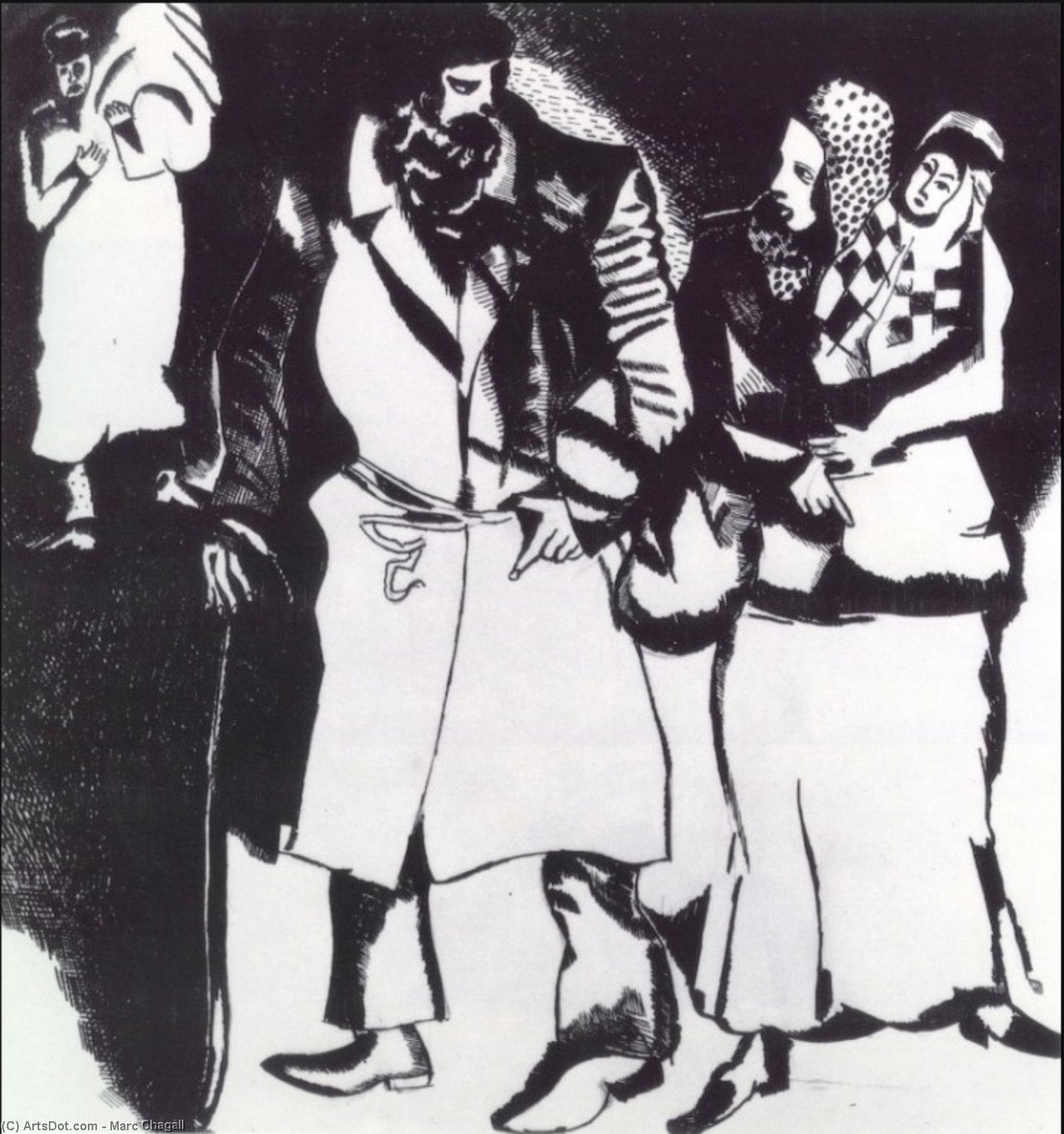 Marc Chagall - Eine Gruppe von Menschen