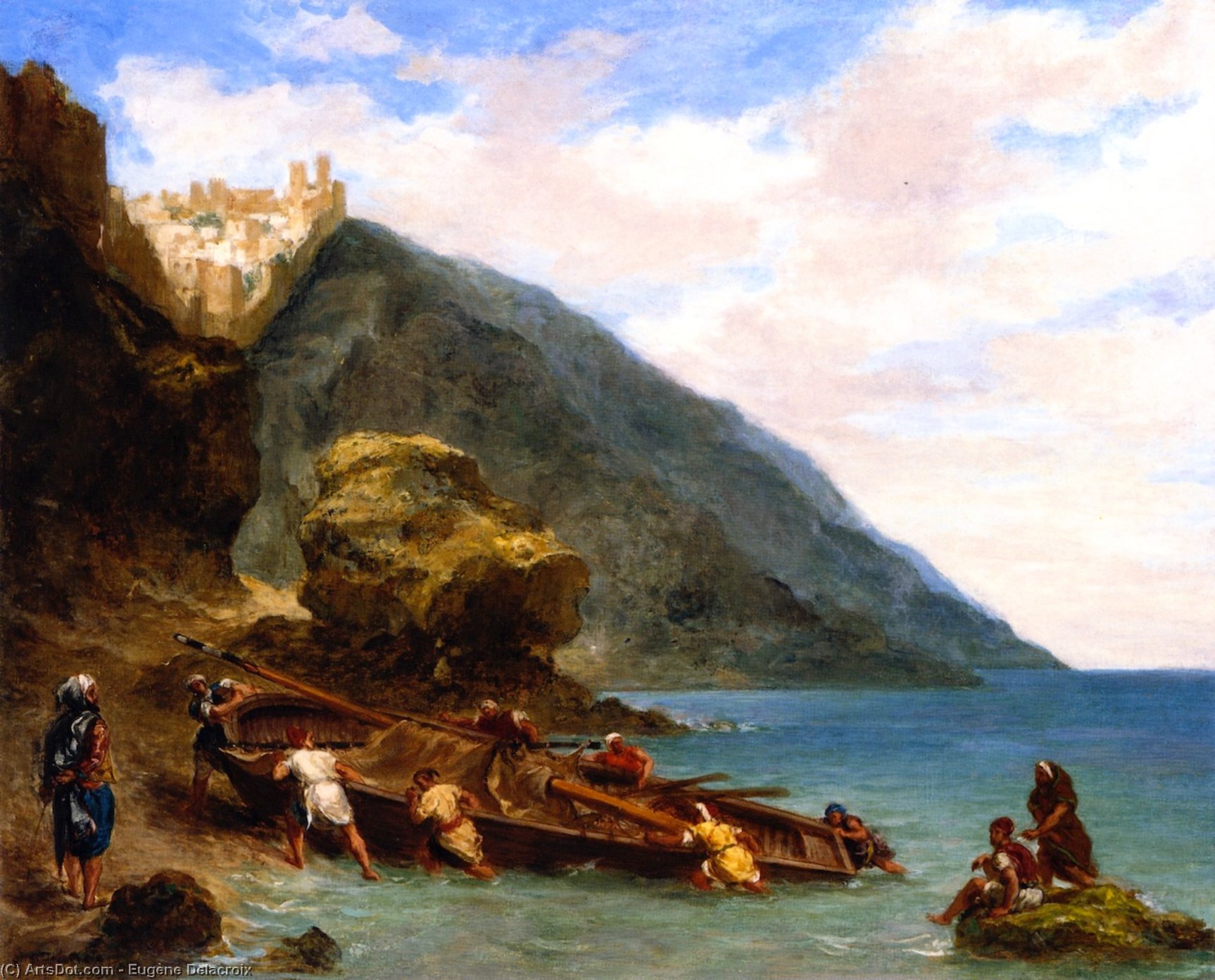View Of Tangier From The Seashore — Eugène Delacroix