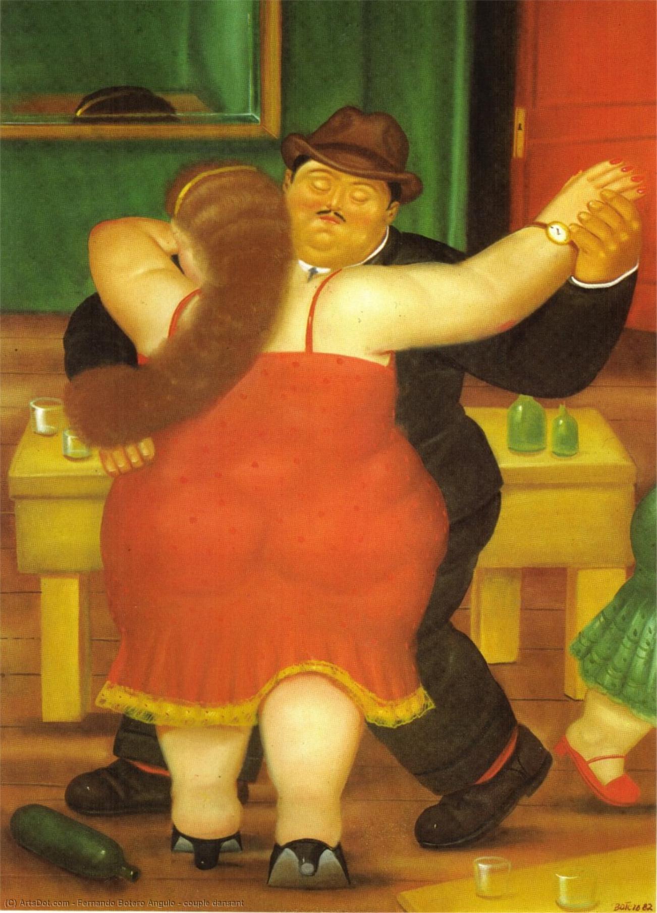 Couple Dansant — Fernando Botero