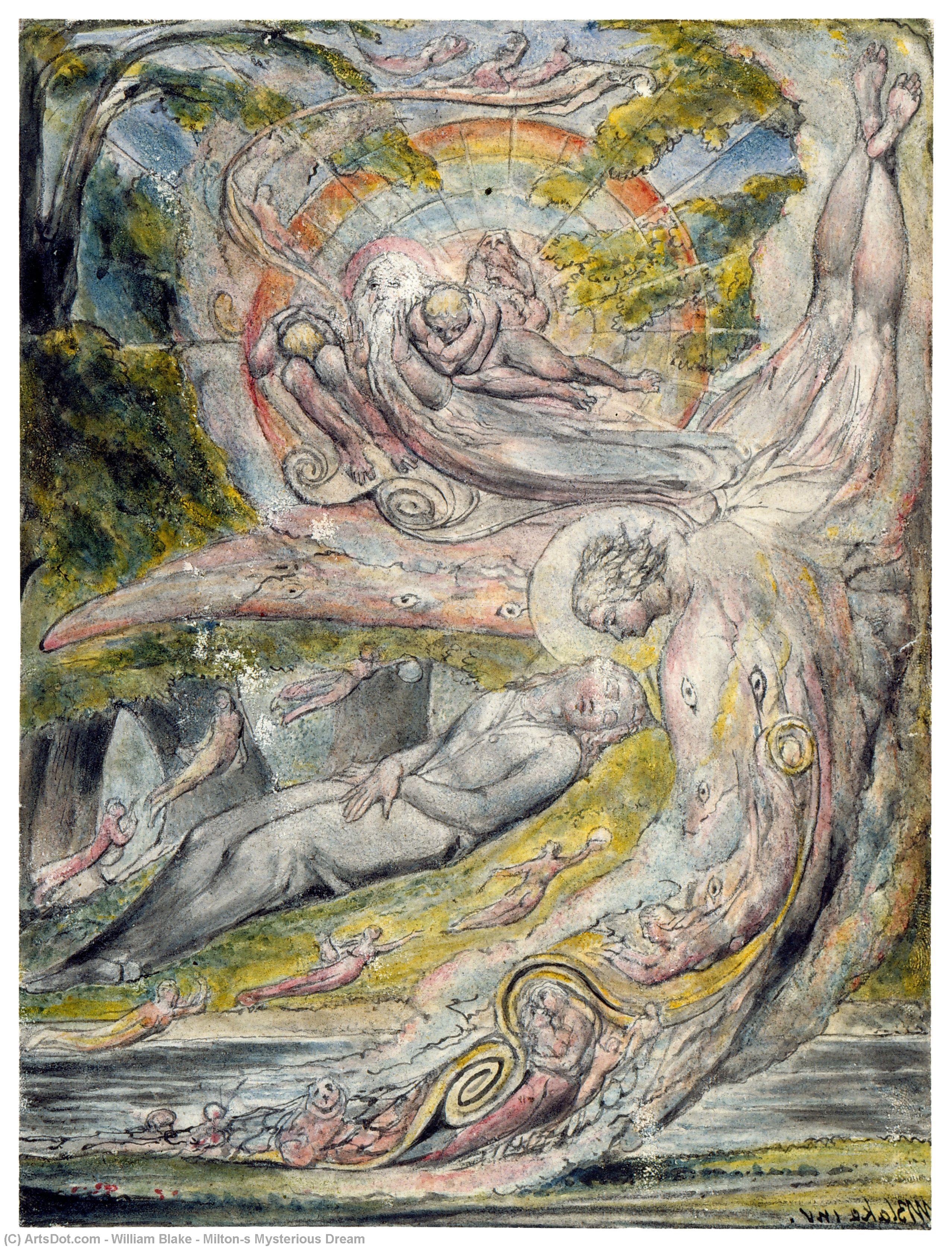 William Blake - Milton`s Mysterious Dream