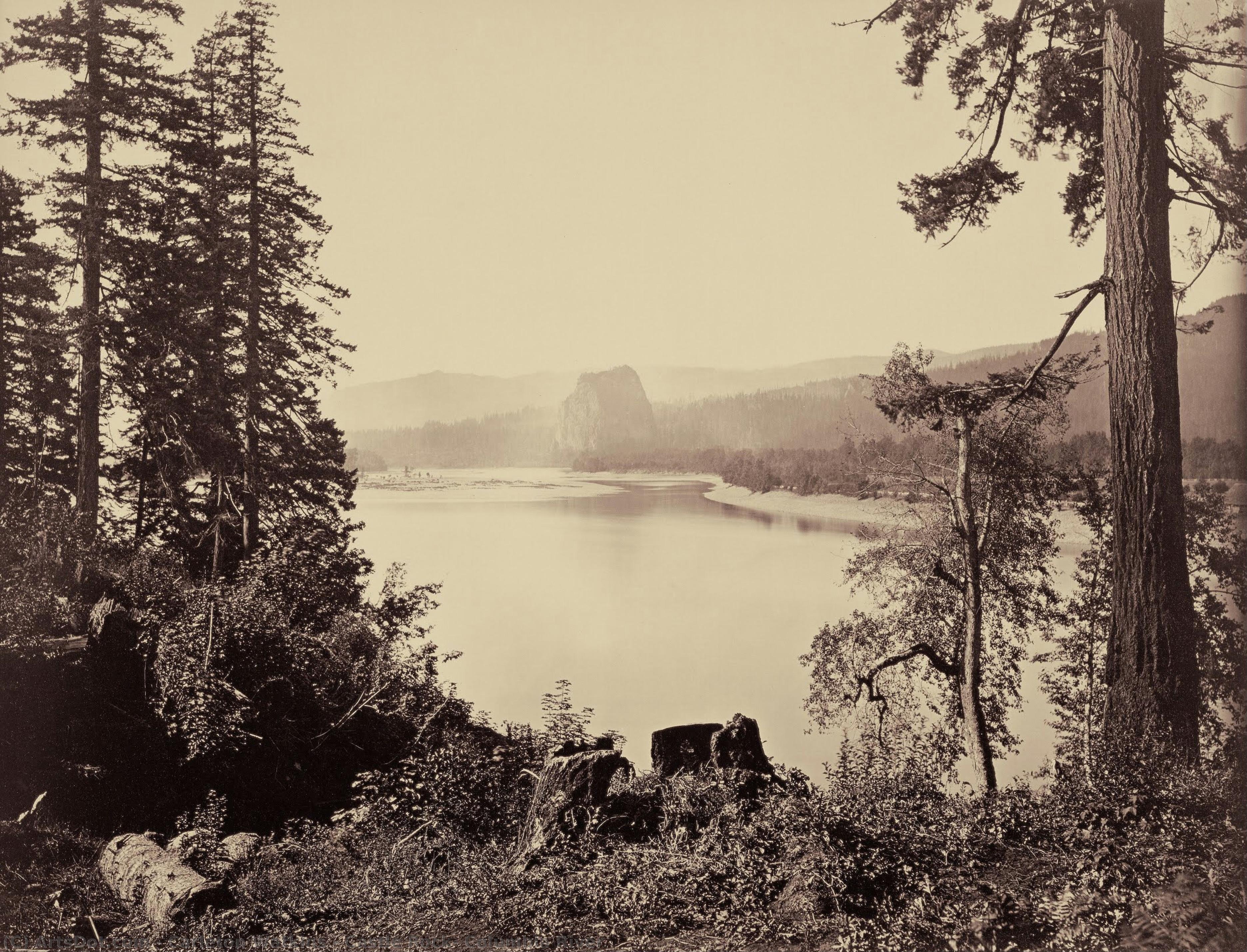 Carleton Watkins - Castle Rock, Columbia River
