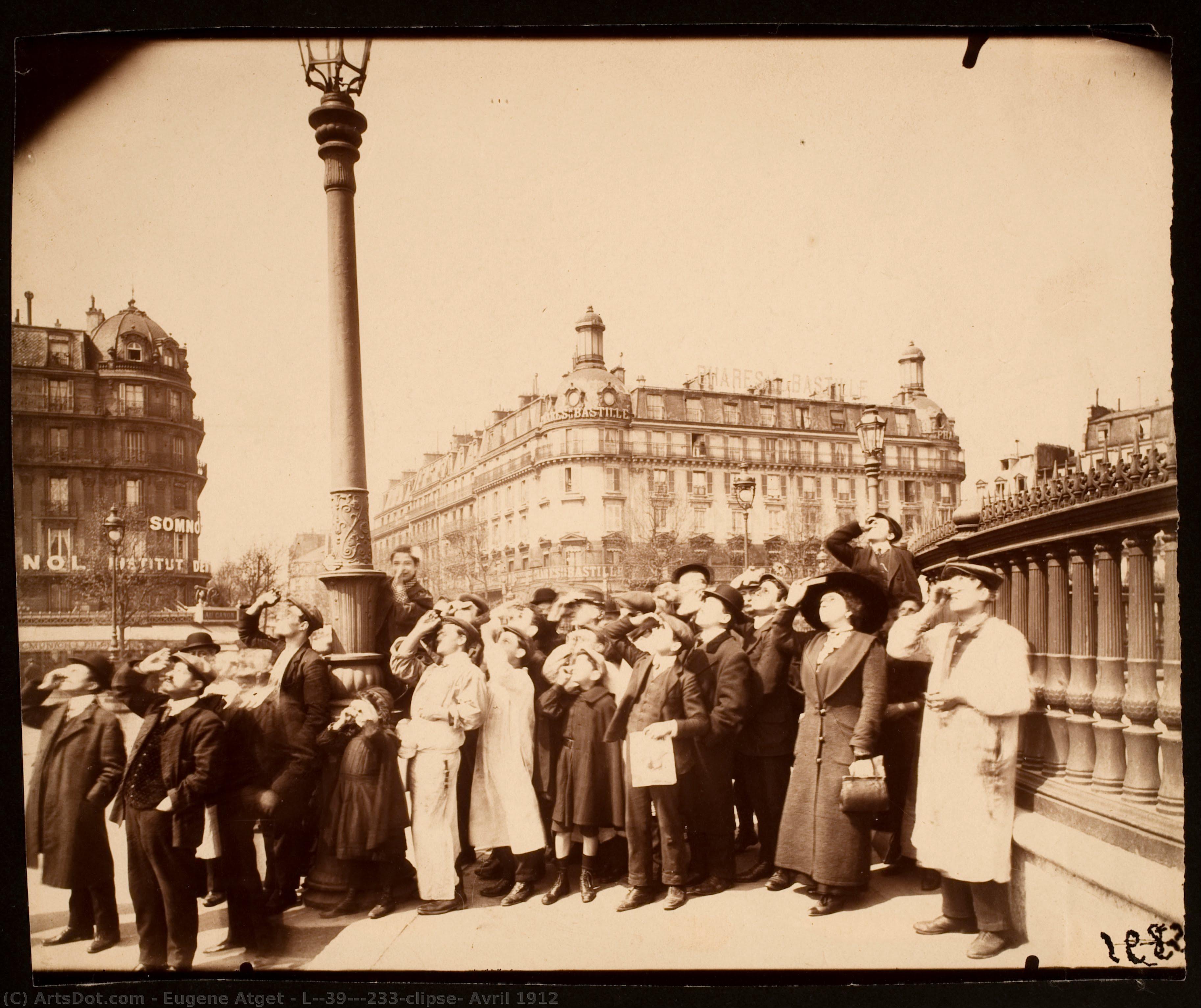 L'éclipse, Avril 1912 — Eugène Atget