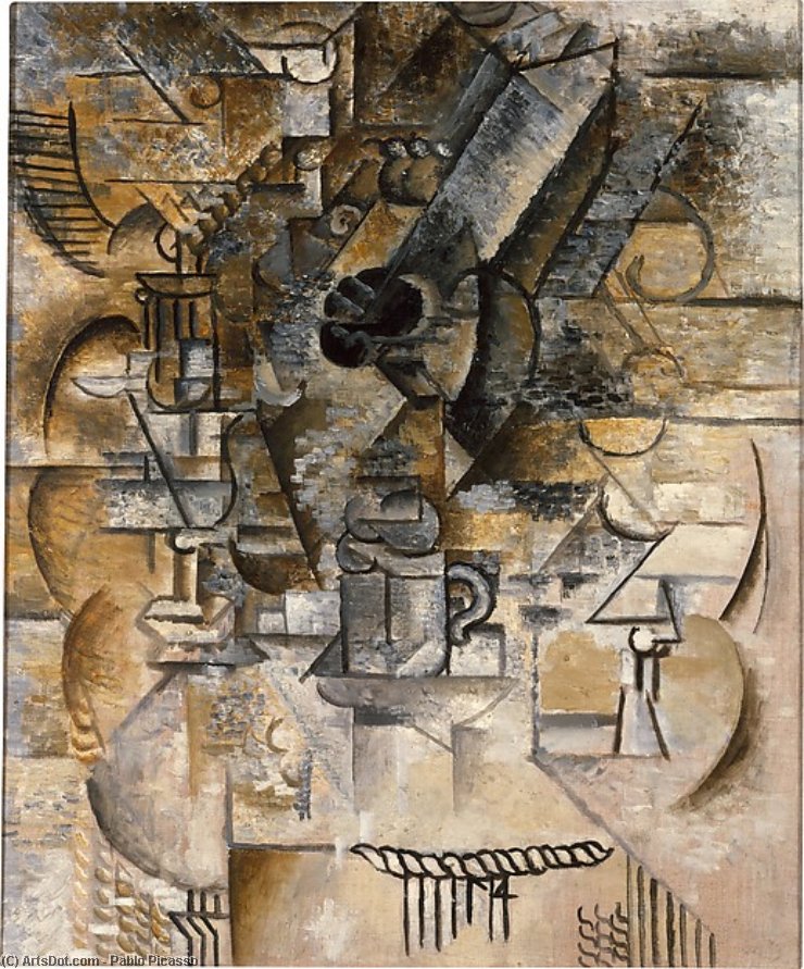 Pablo Picasso - Podest, Gläser, Tassen, Mandoline
