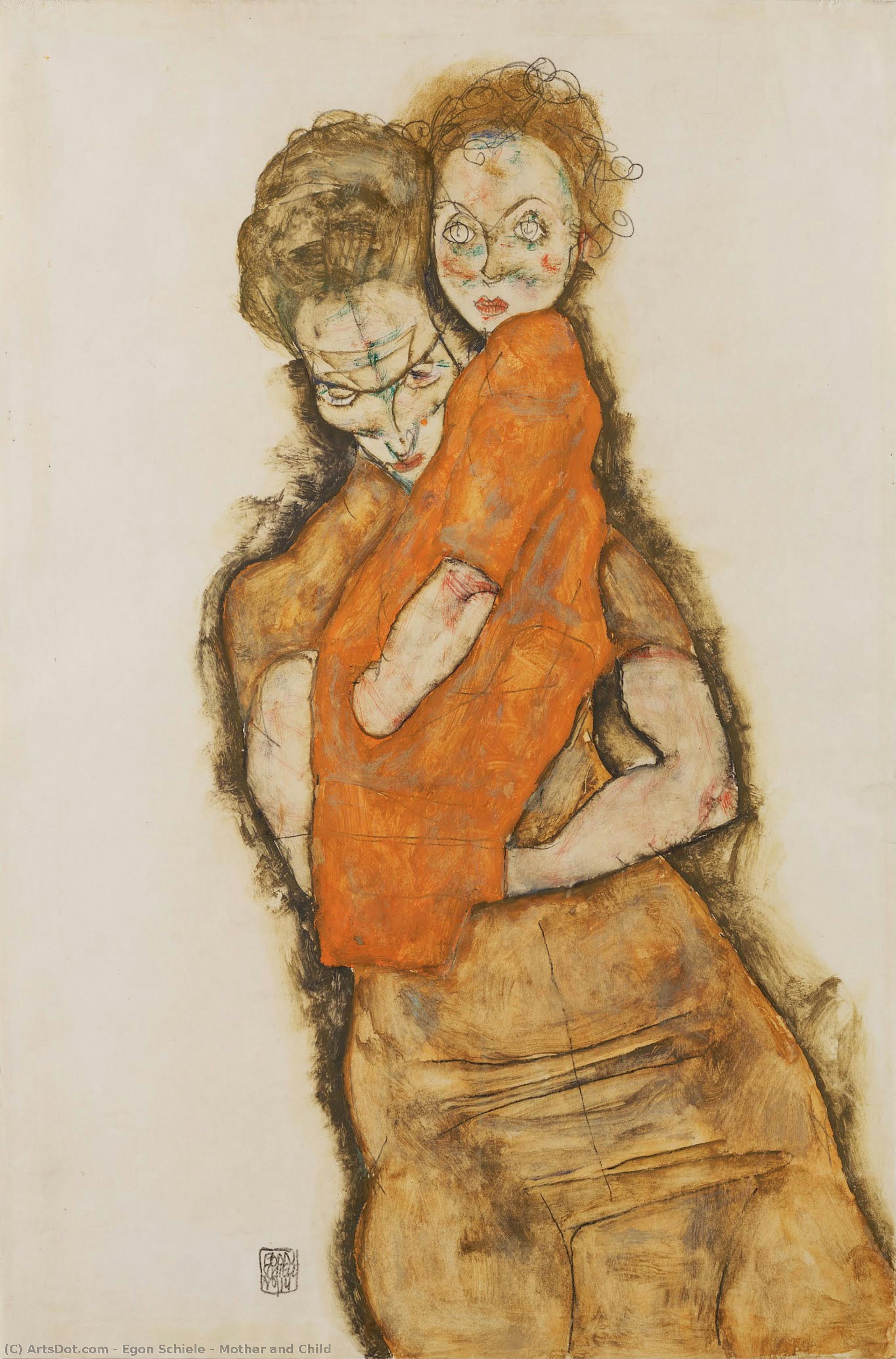 Egon Schiele - Madre e Figlio