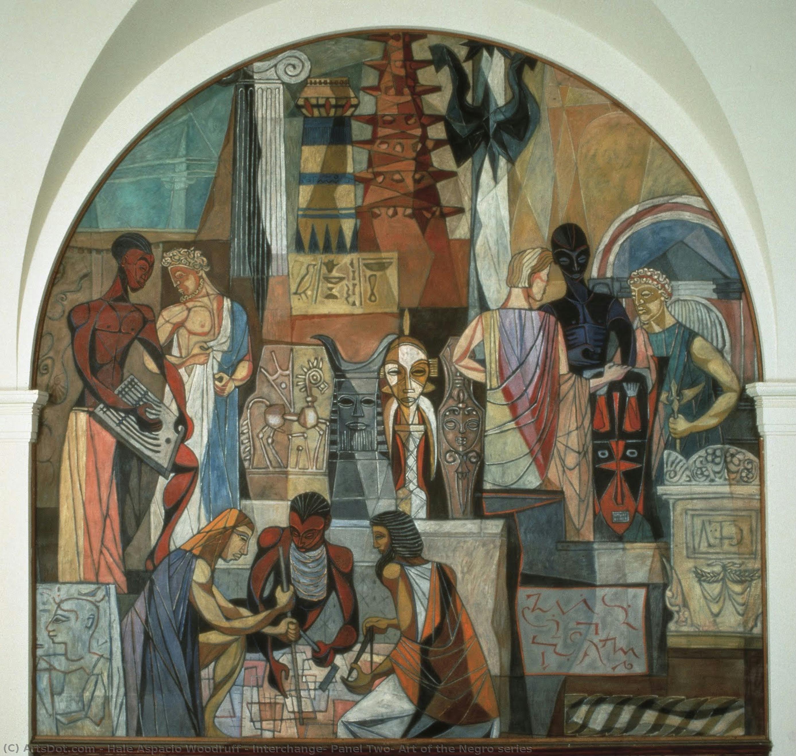 hale aspacio woodruff, Interchange, Panel Two, Art of the Negro series