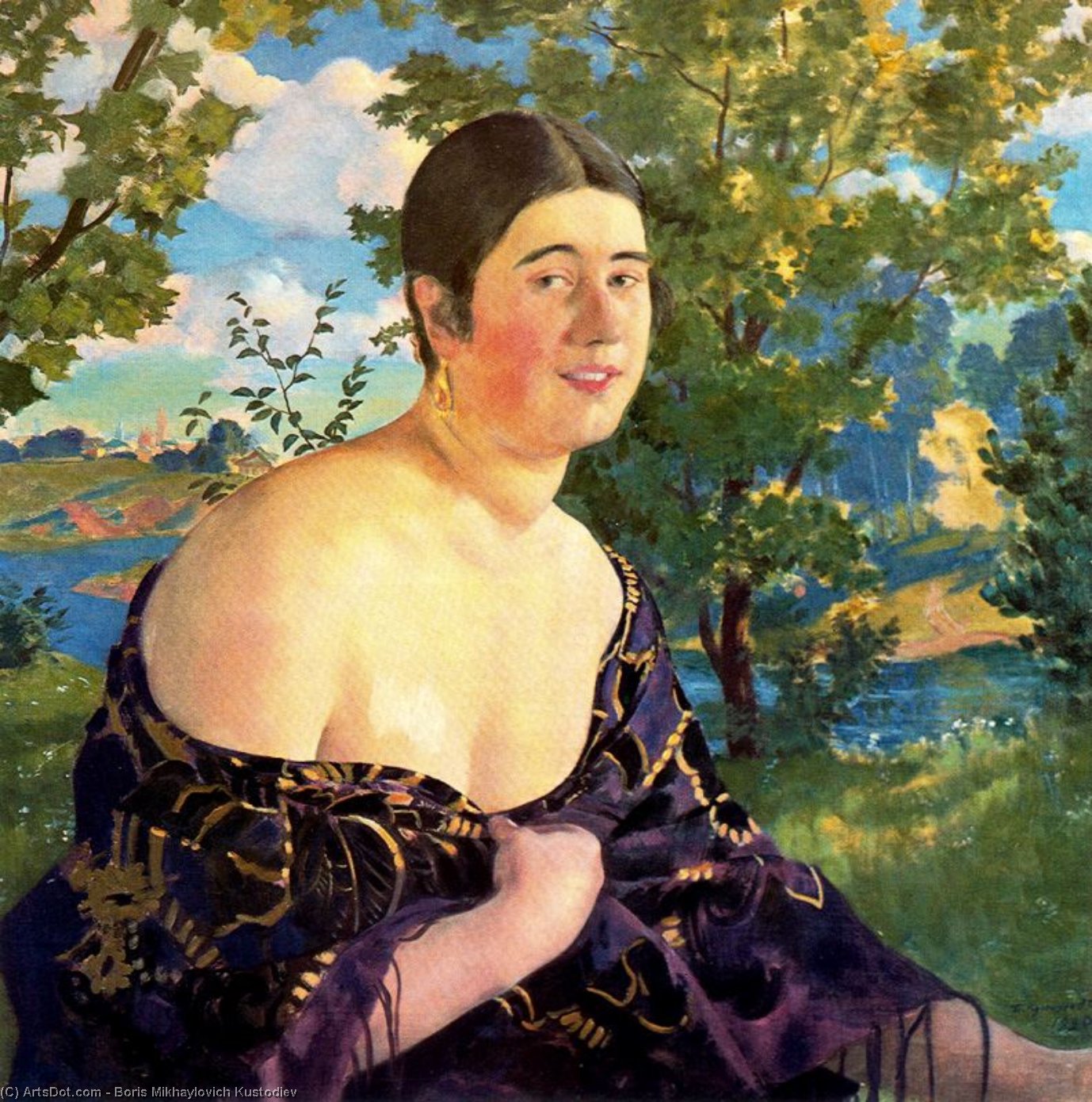 Portret Olgi Szimanowskiej — Борис Кустодьев